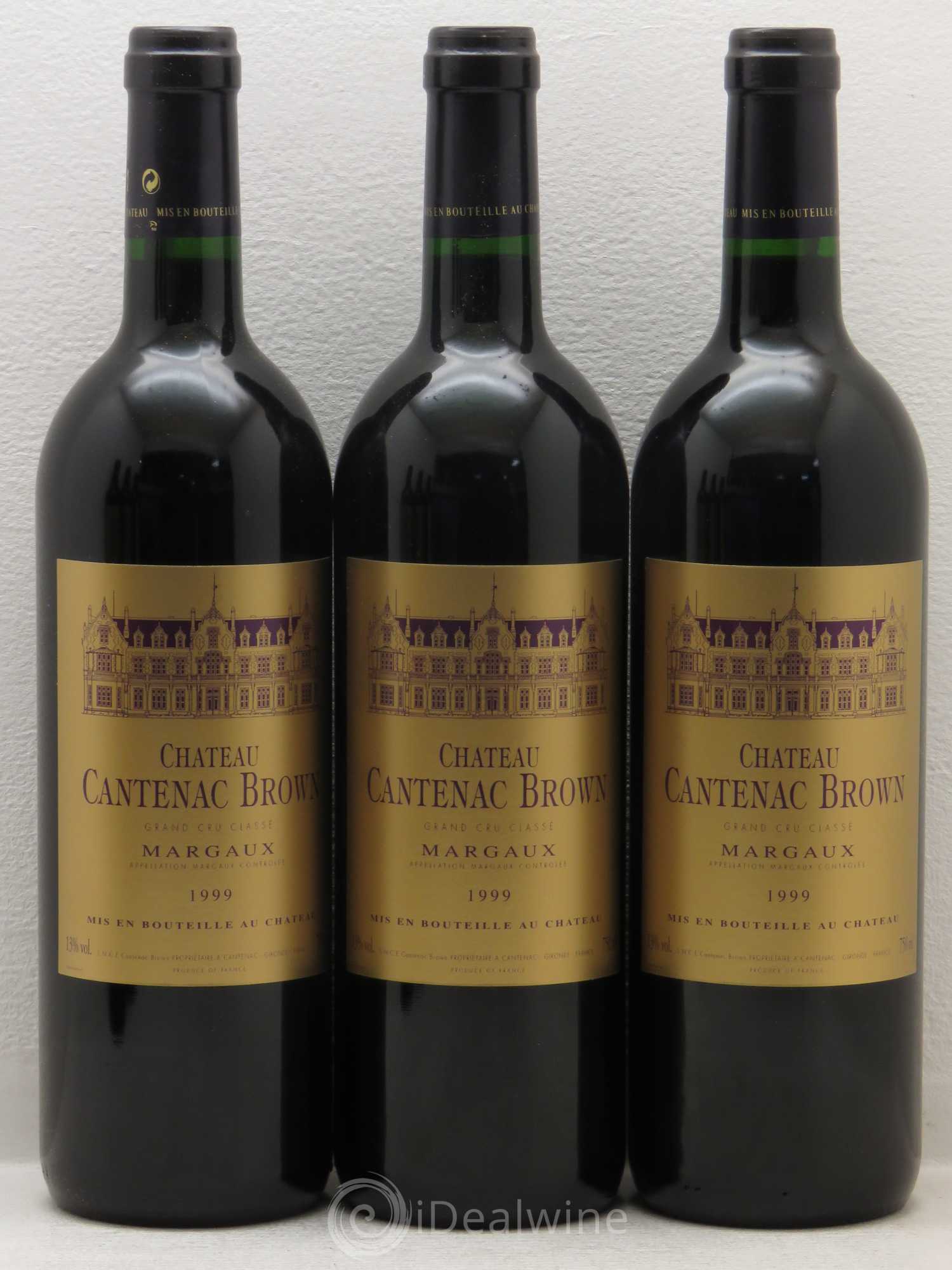 Château Cantenac Brown 3ème Grand Cru Classé 1999 - Lot de 6 bouteilles - 1