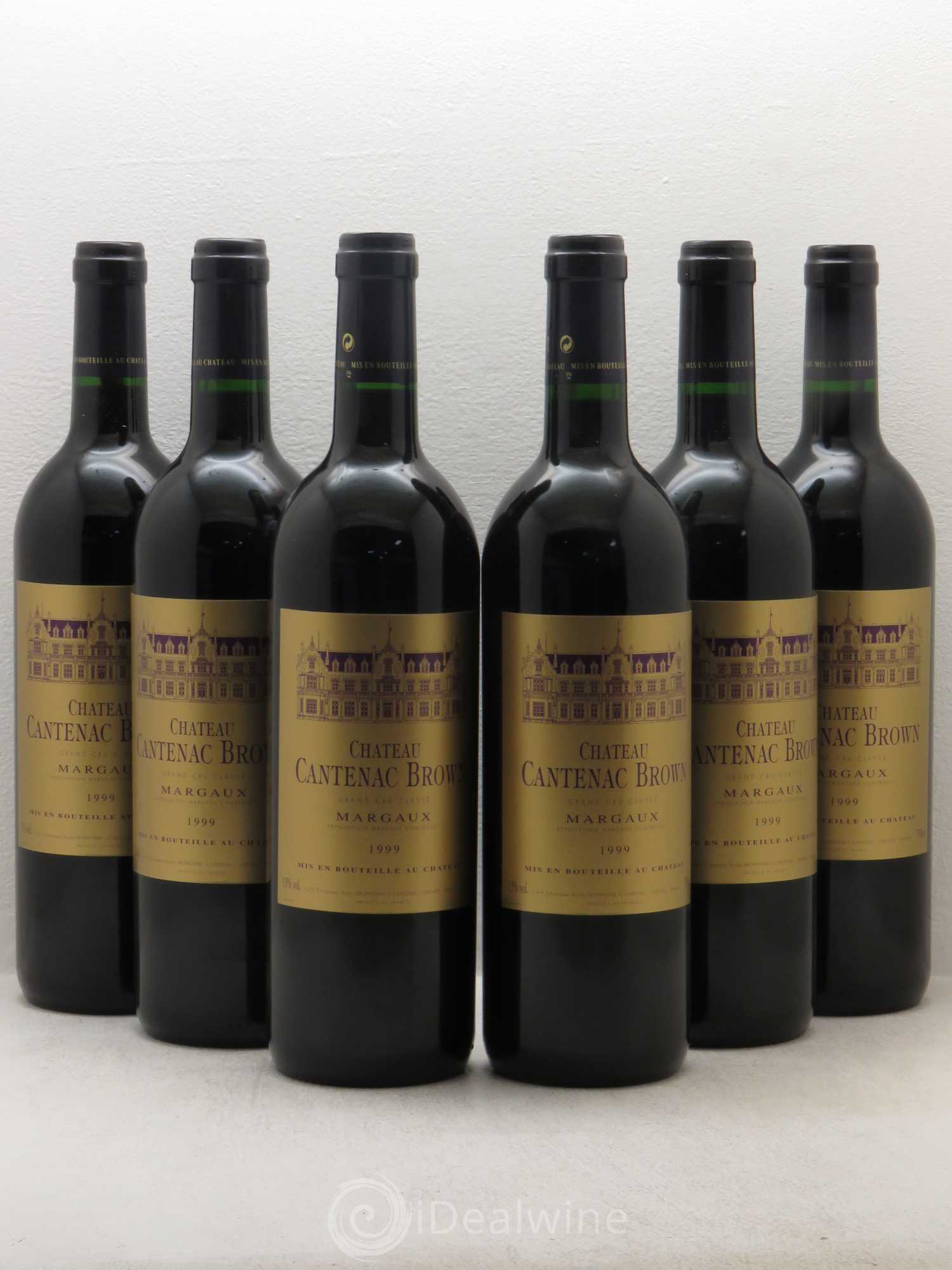 Château Cantenac Brown 3ème Grand Cru Classé 1999 - Lot de 6 bouteilles - 0