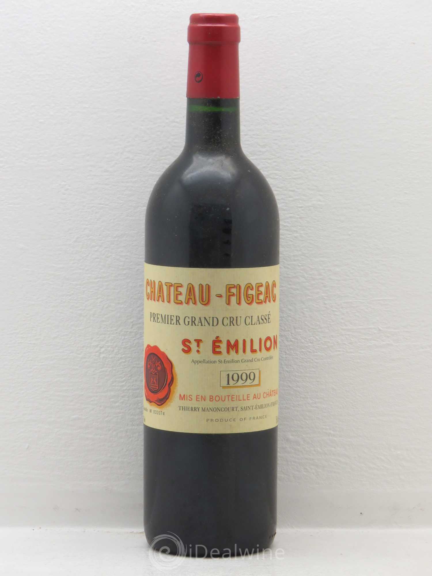 Château Figeac 1er Grand Cru Classé A 1999 - Lot de 1 bouteille - 0