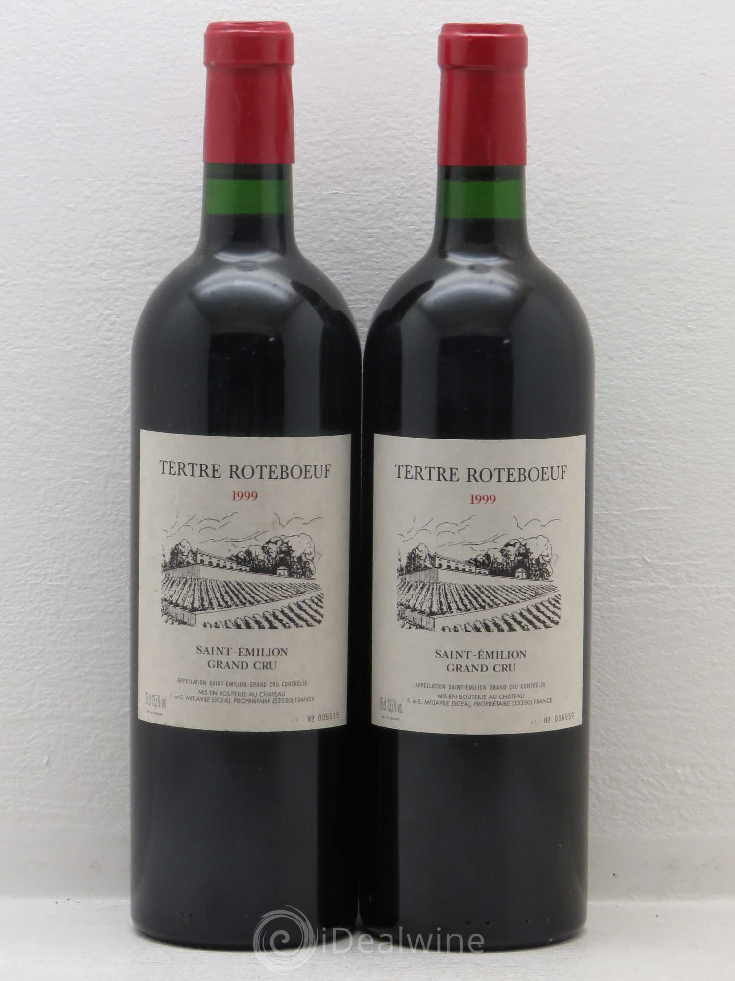 Château Tertre Roteboeuf 1999 - Lot de 2 bouteilles - 0