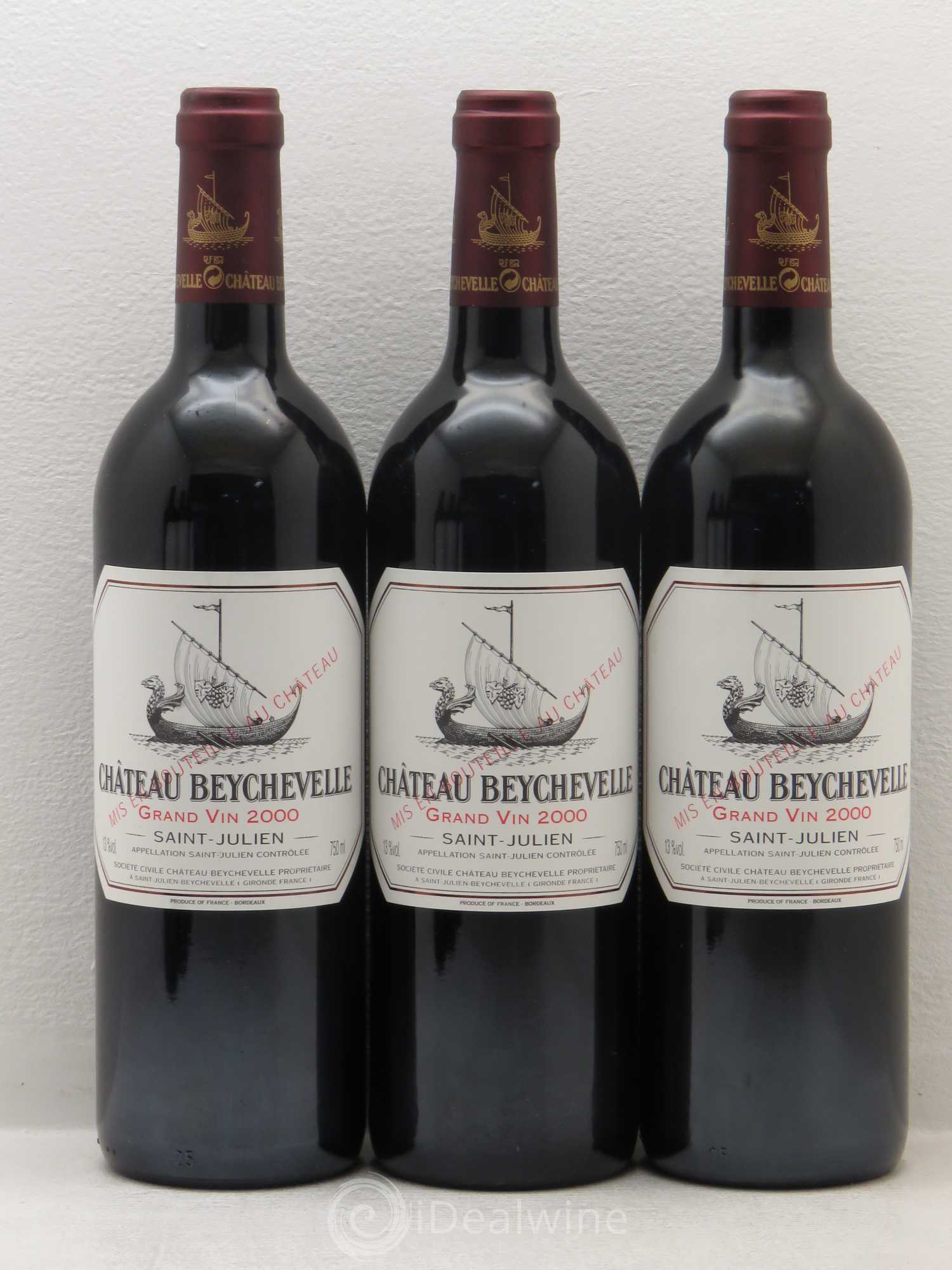Château Beychevelle 4ème Grand Cru Classé 2000 - Lot de 6 bouteilles - 1