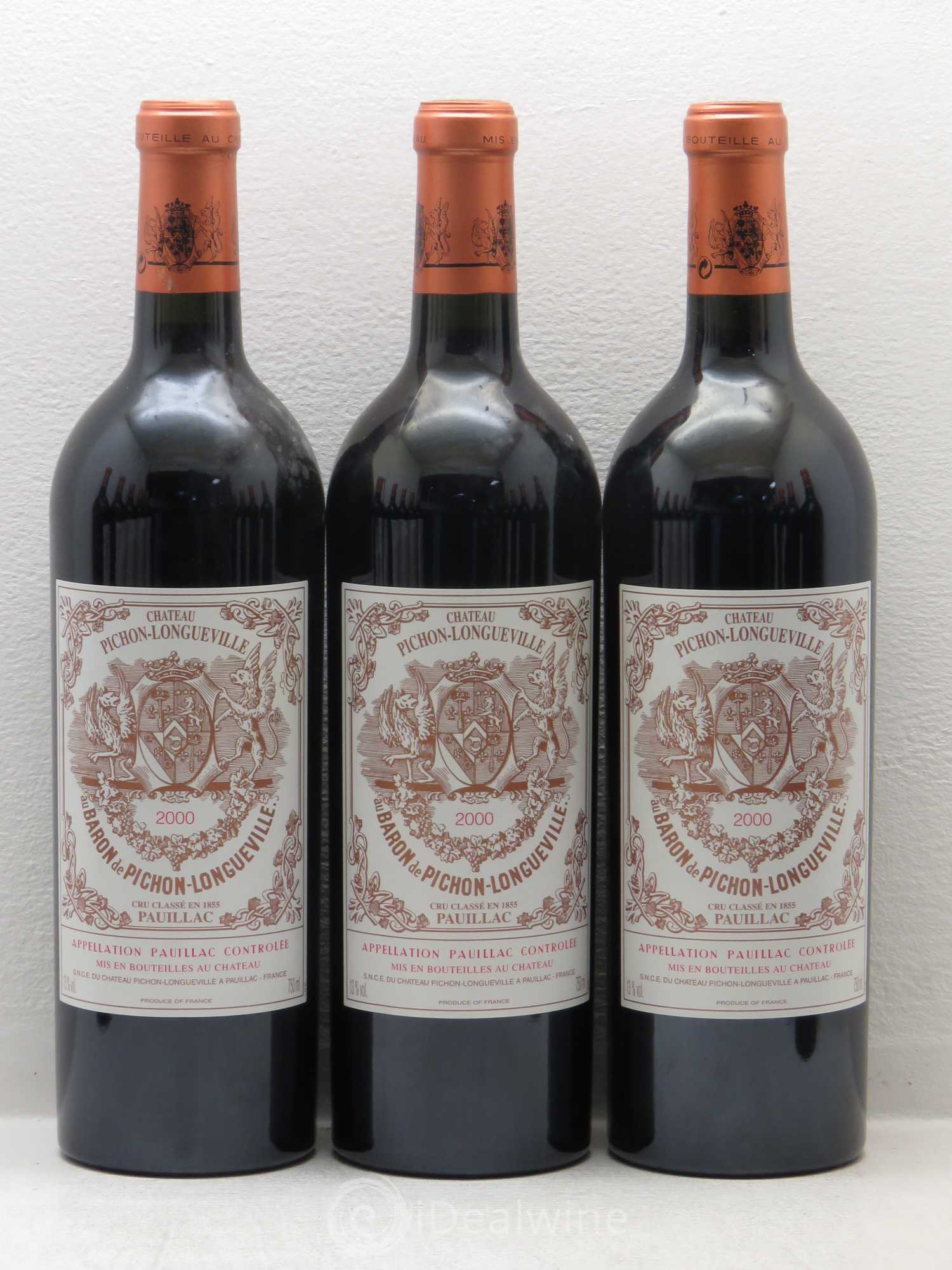 Pichon Longueville Baron 2ème Grand Cru Classé 2000 - Lot de 12 bouteilles - 1