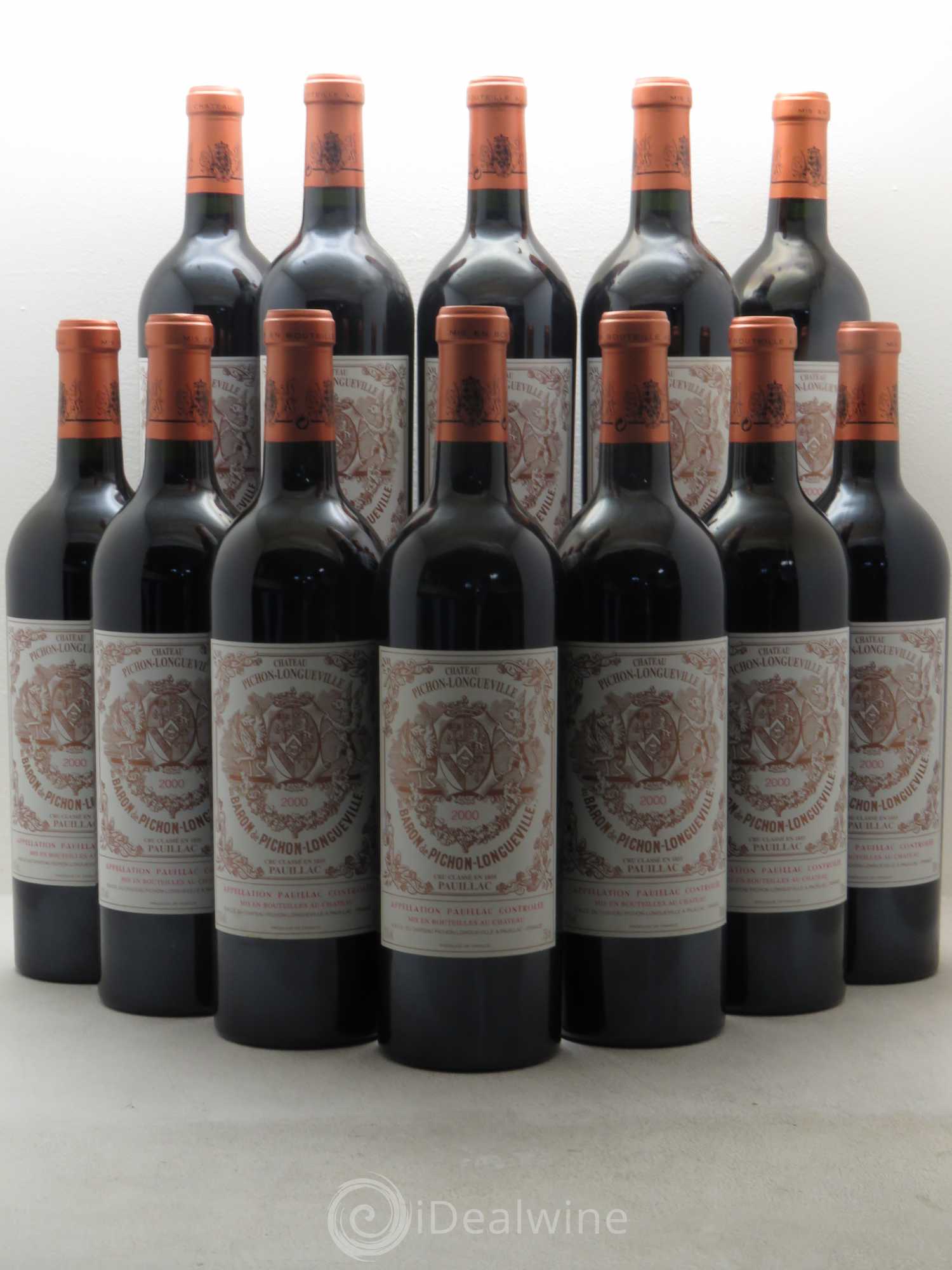 Pichon Longueville Baron 2ème Grand Cru Classé 2000 - Lot de 12 bouteilles - 0