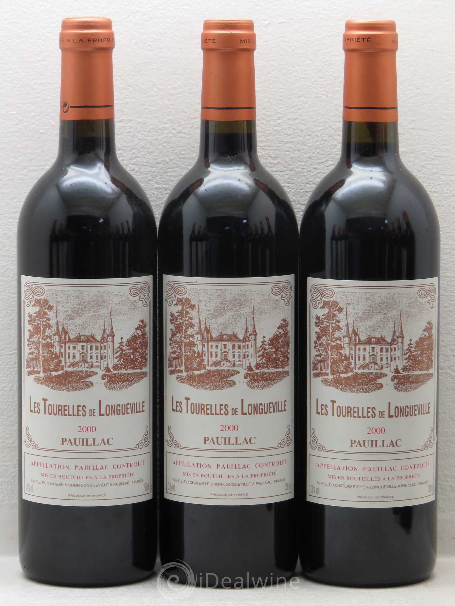 Les Tourelles de Longueville Second Vin 2000 - Lot de 12 bouteilles - 1