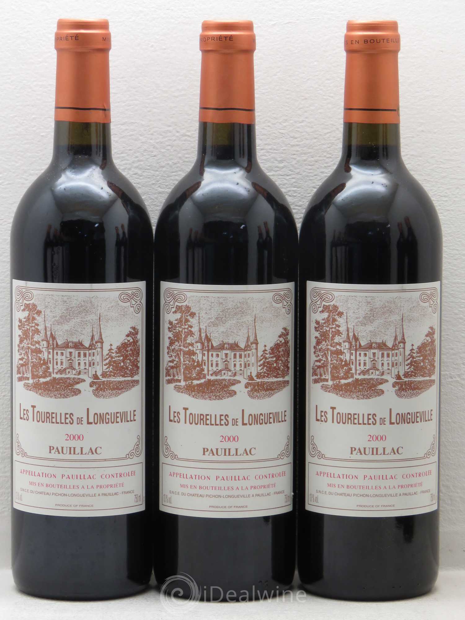 Les Tourelles de Longueville Second Vin 2000 - Lot de 12 bouteilles - 2