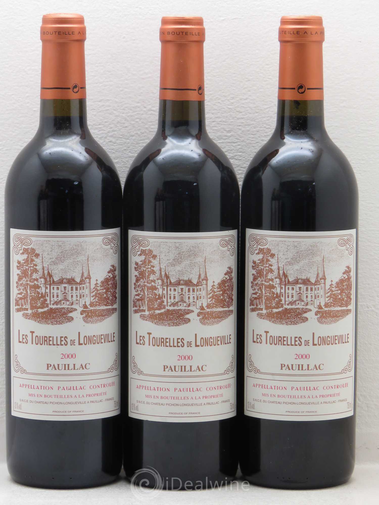 Les Tourelles de Longueville Second Vin 2000 - Lot de 12 bouteilles - 3