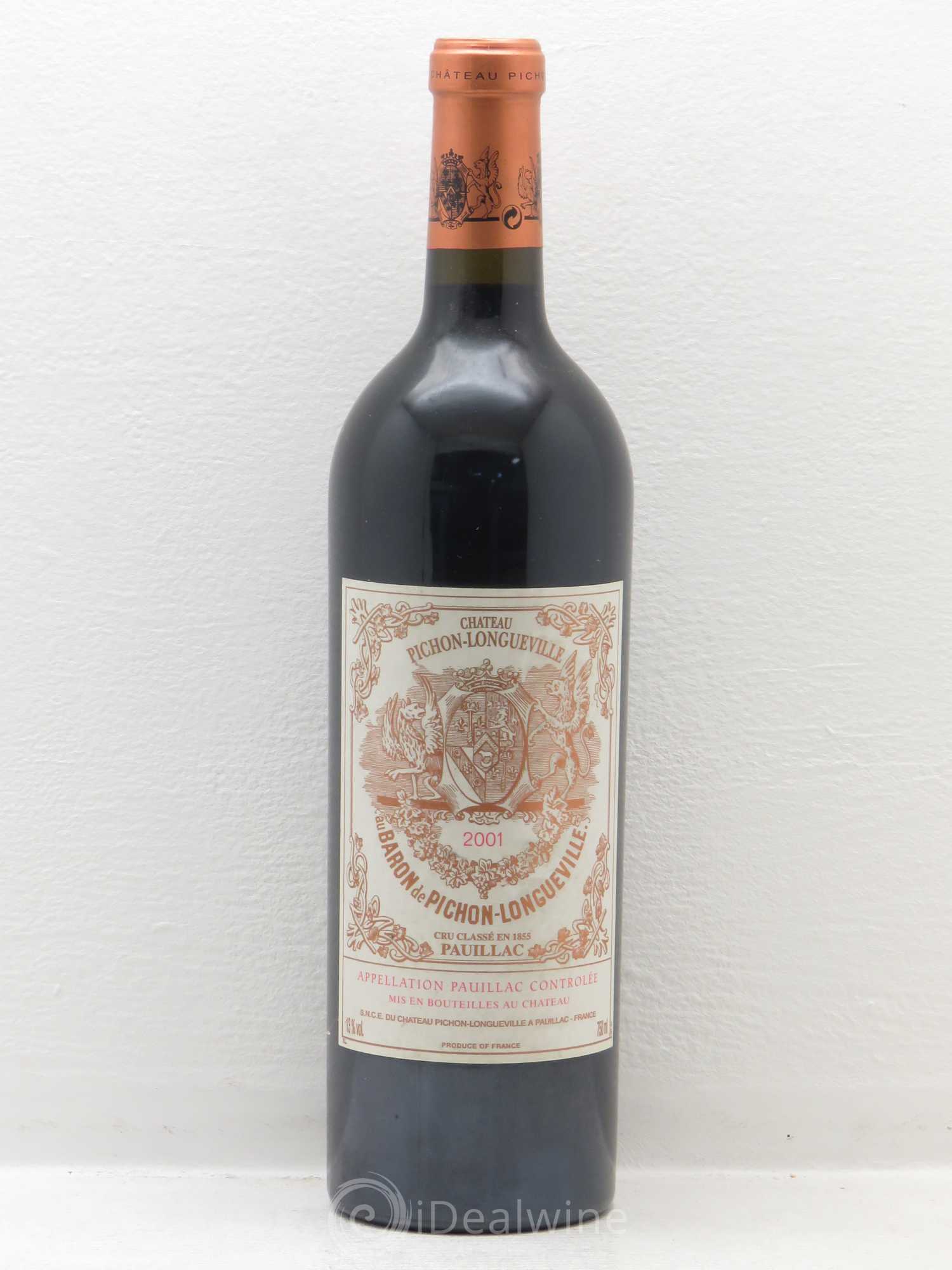Pichon Longueville Baron 2ème Grand Cru Classé 2001 - Lot de 1 bouteille - 0