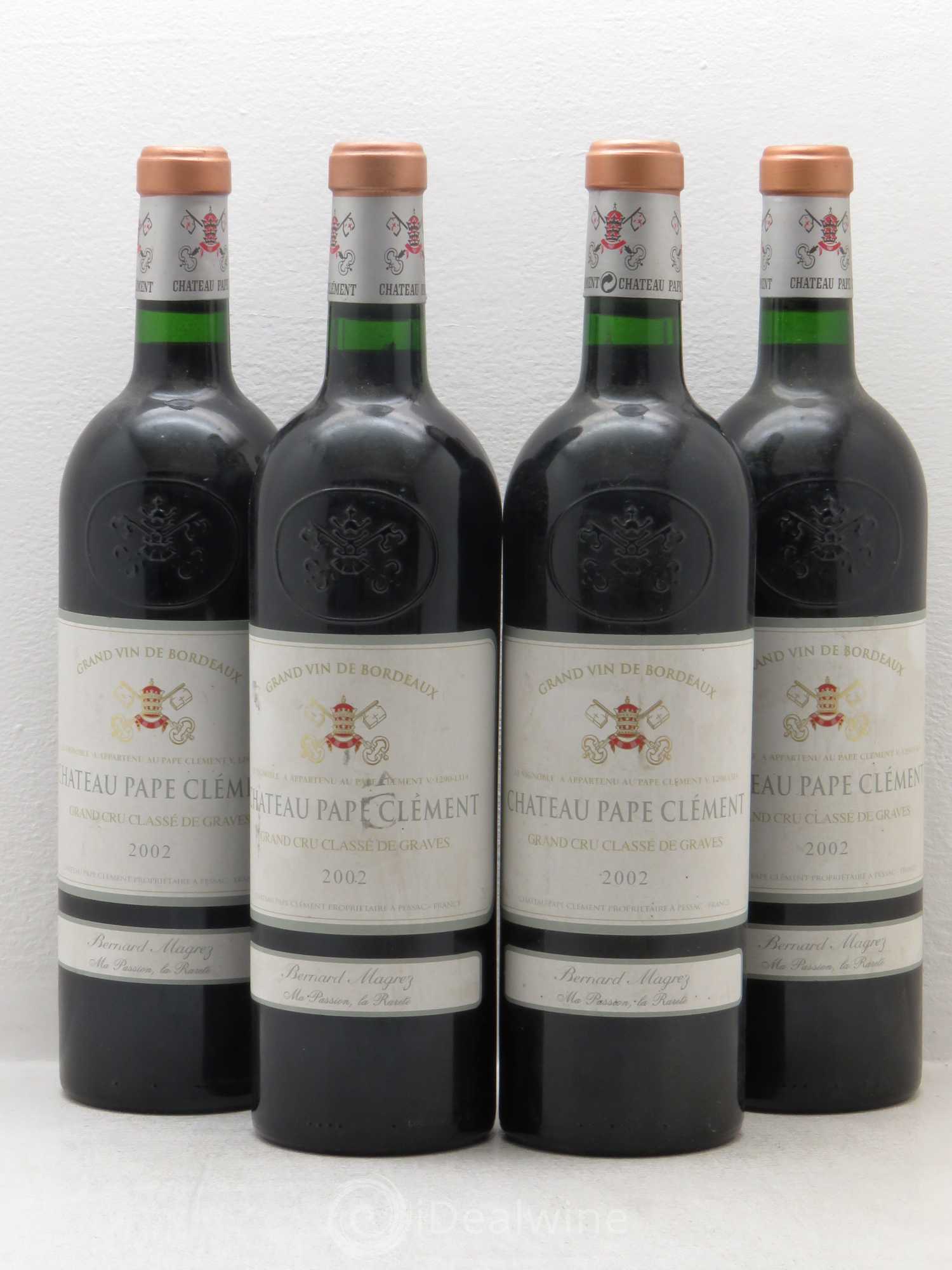 Château Pape Clément Cru Classé de Graves 2002 - Lot de 4 bouteilles - 0