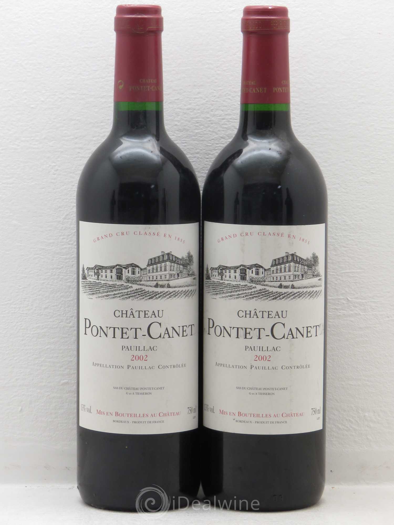 Château Pontet Canet 5ème Grand Cru Classé 2002 - Lot de 4 bouteilles - 2