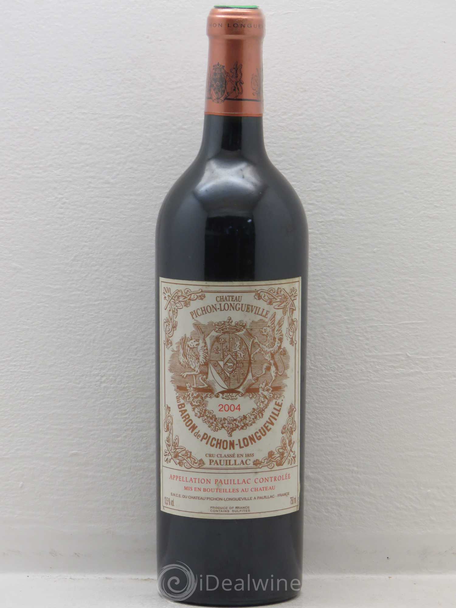 Pichon Longueville Baron 2ème Grand Cru Classé 2004 - Lot de 1 bouteille - 0