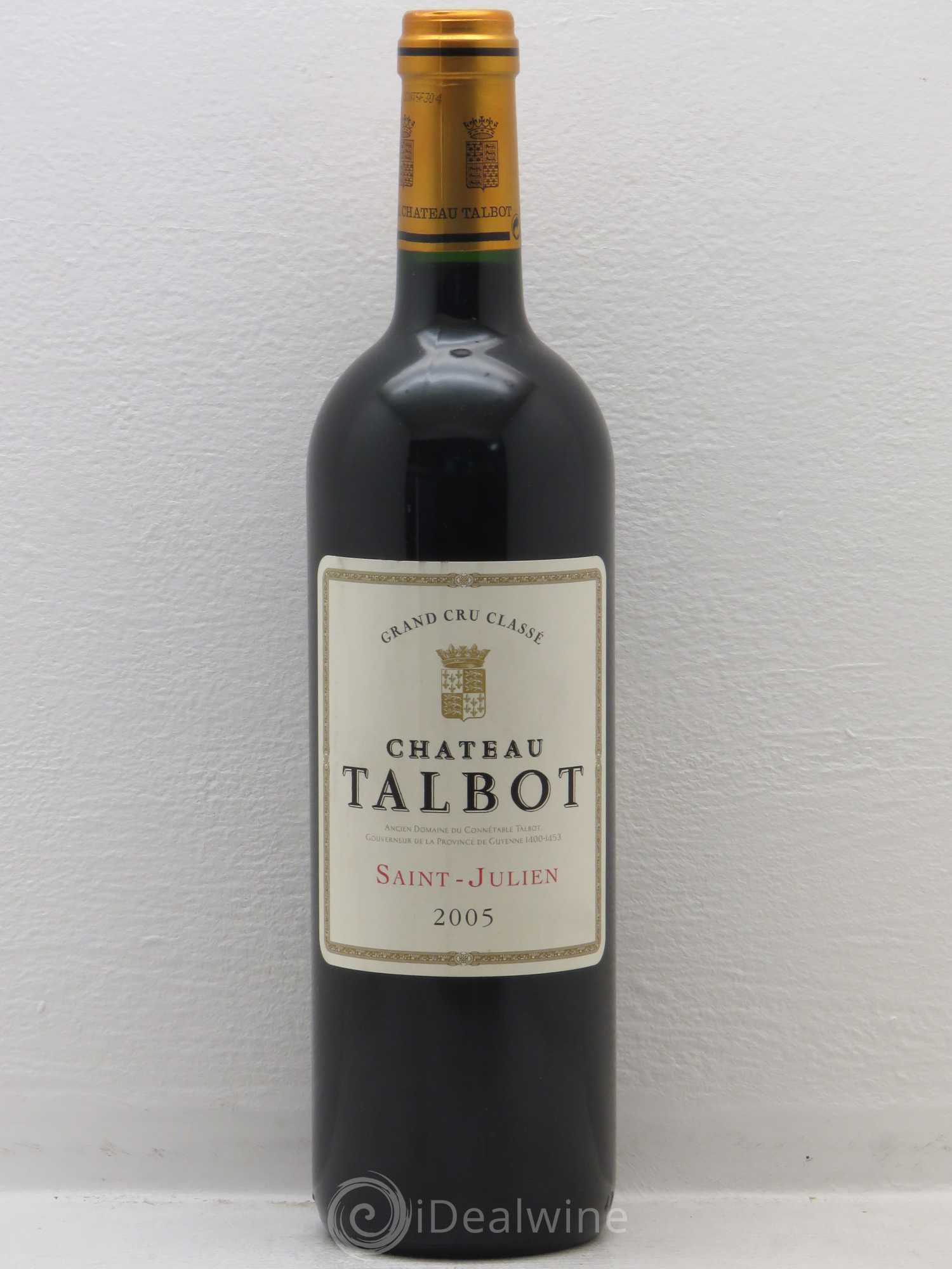 Château Talbot 4ème Grand Cru Classé 2005 - Lot de 1 bouteille - 0
