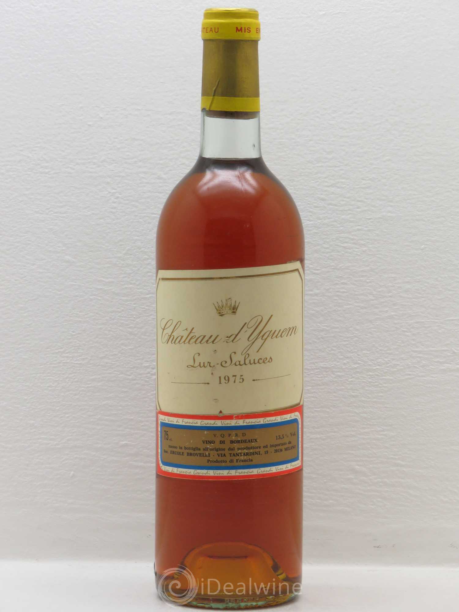 Château d' Yquem 1er Cru Classé Supérieur 1975 - Lotto di 1 bottiglia - 0