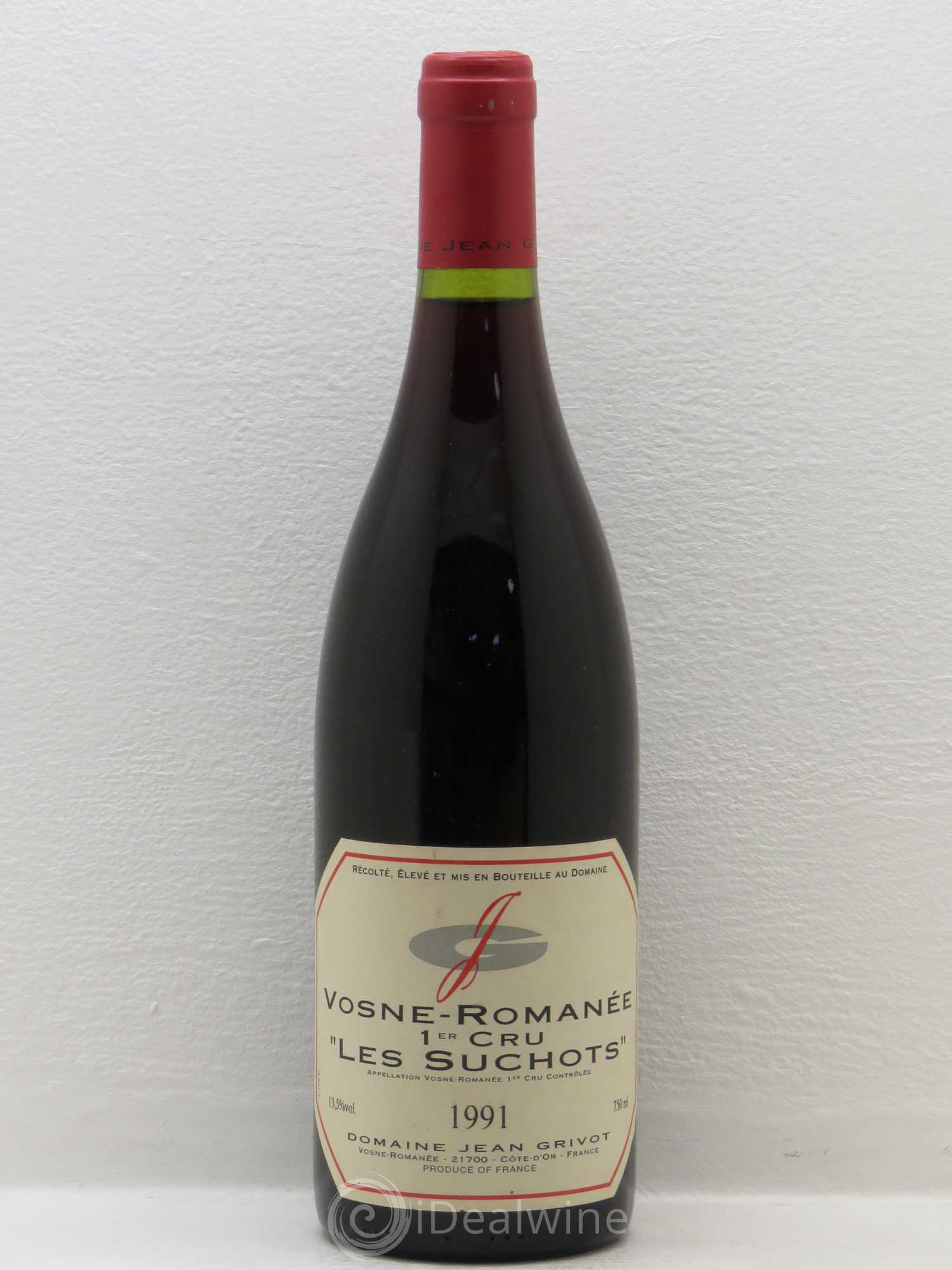 Vosne-Romanée 1er Cru Les Suchots Jean Grivot 1991 - Lot de 1 bouteille - 0