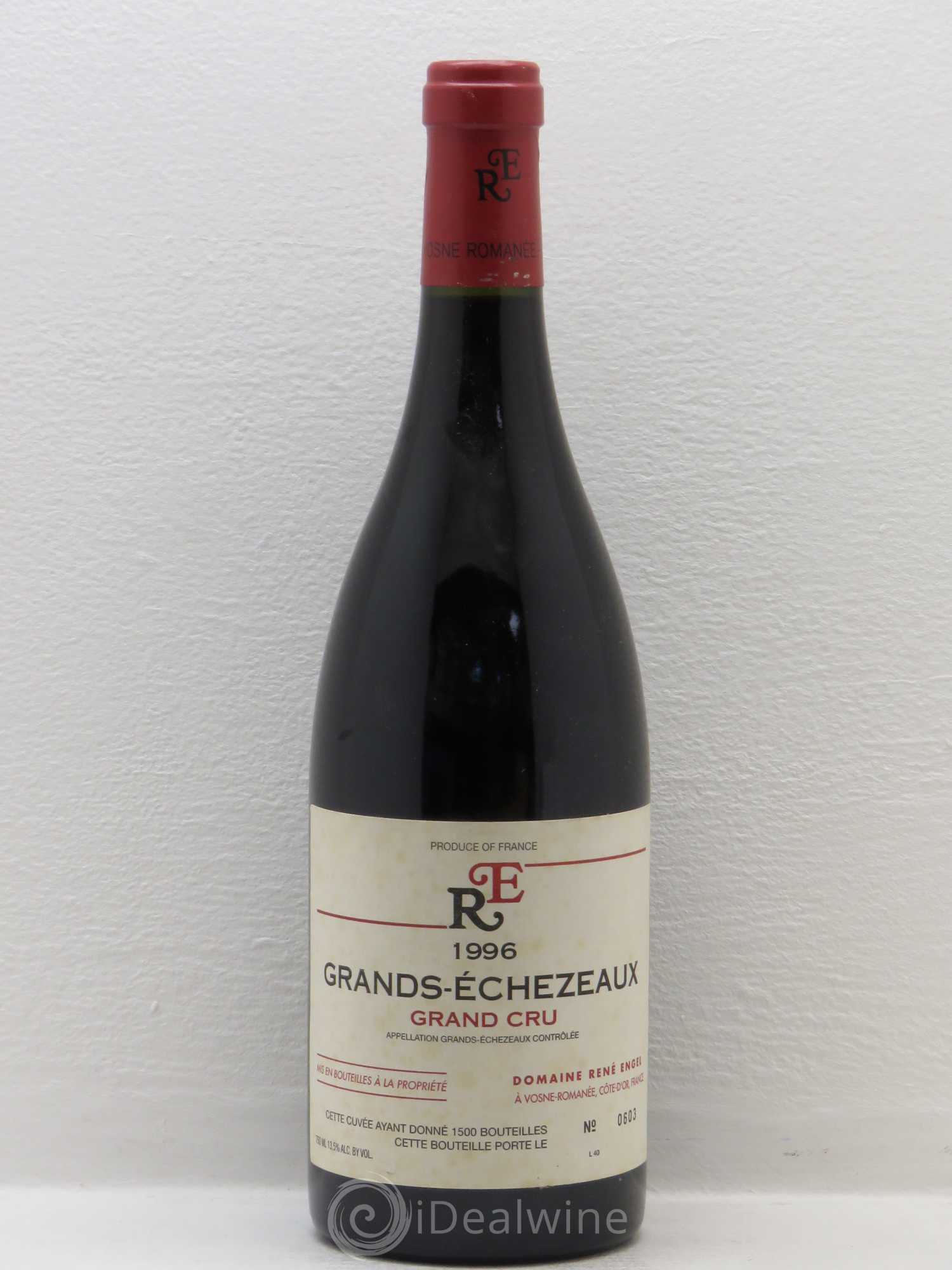 Grands-Echezeaux Grand Cru Domaine René Engel - Domaine Eugénie 1996 - Lot de 1 bouteille - 0
