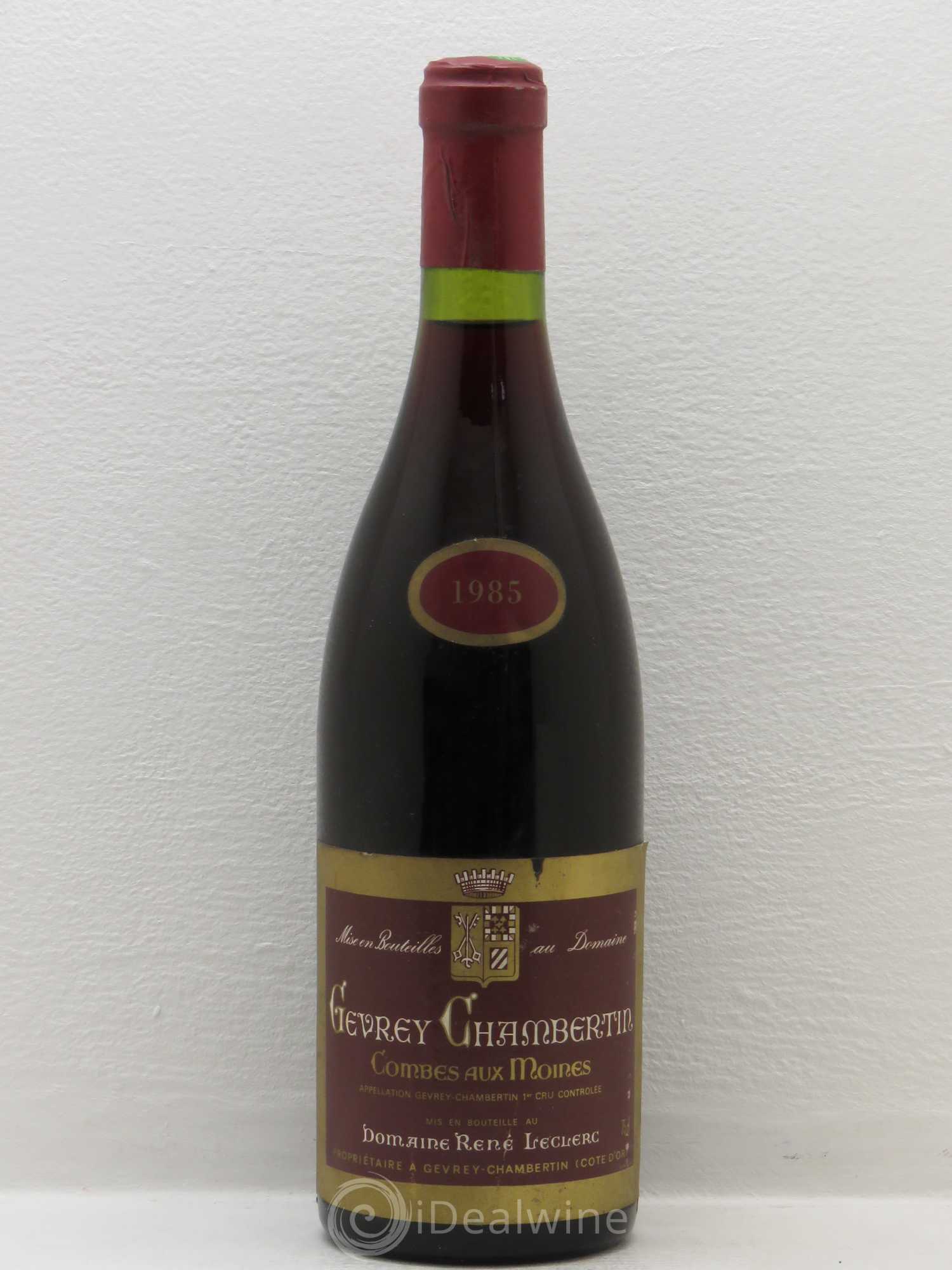 Gevrey-Chambertin 1er Cru Combe Aux Moines Leclerc 1985 - Posten von 1 Flasche - 0