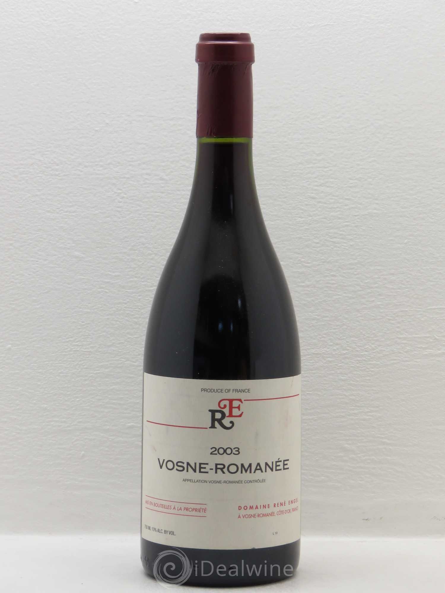 Vosne-Romanée Domaine René Engel - Domaine Eugénie 2003 - Lot de 1 bouteille - 0