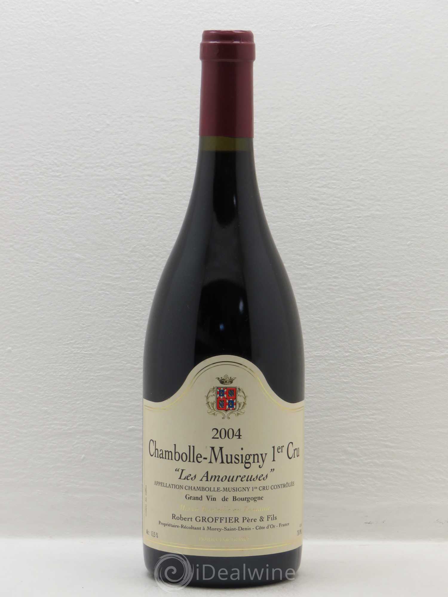 Chambolle-Musigny 1er Cru Les Amoureuses Robert Groffier Père & Fils (Domaine) 2004 - Lot de 1 bouteille - 0