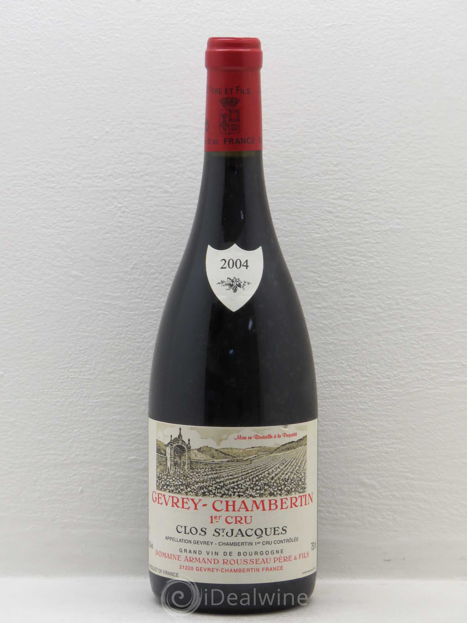 Gevrey-Chambertin 1er Cru Clos Saint-Jacques Armand Rousseau (Domaine) 2004 - Lot de 1 bouteille - 0