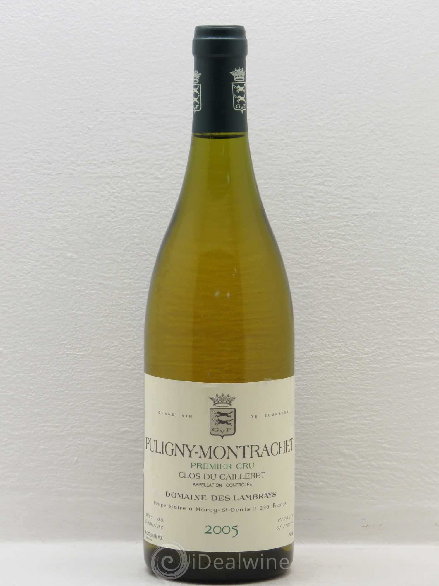 Puligny-Montrachet 1er Cru Clos du Cailleret Domaine des Lambrays 2005 - Lot de 1 bouteille - 0