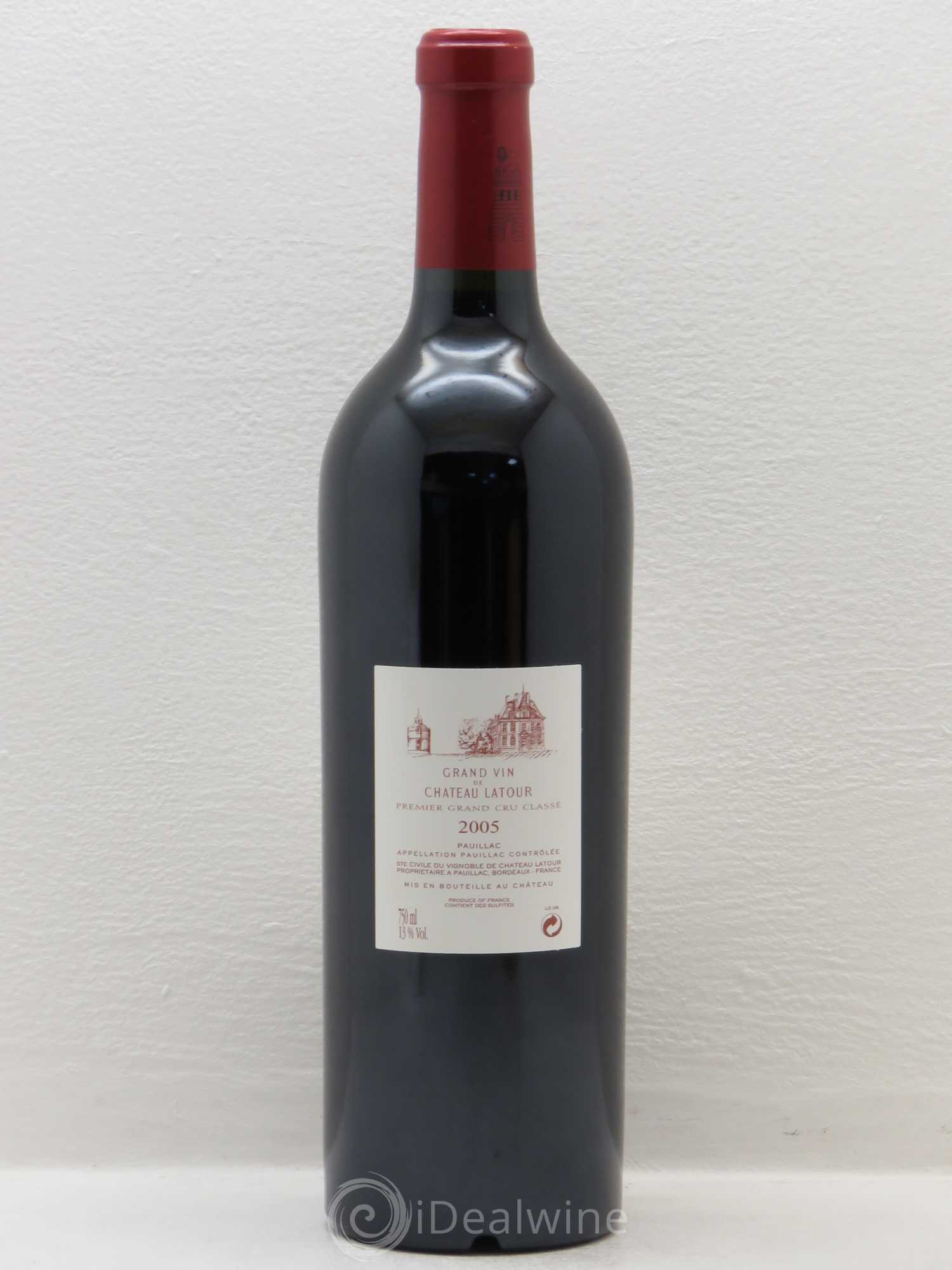 Château Latour 1er Grand Cru Classé 2005 - Lot de 1 bouteille - 1