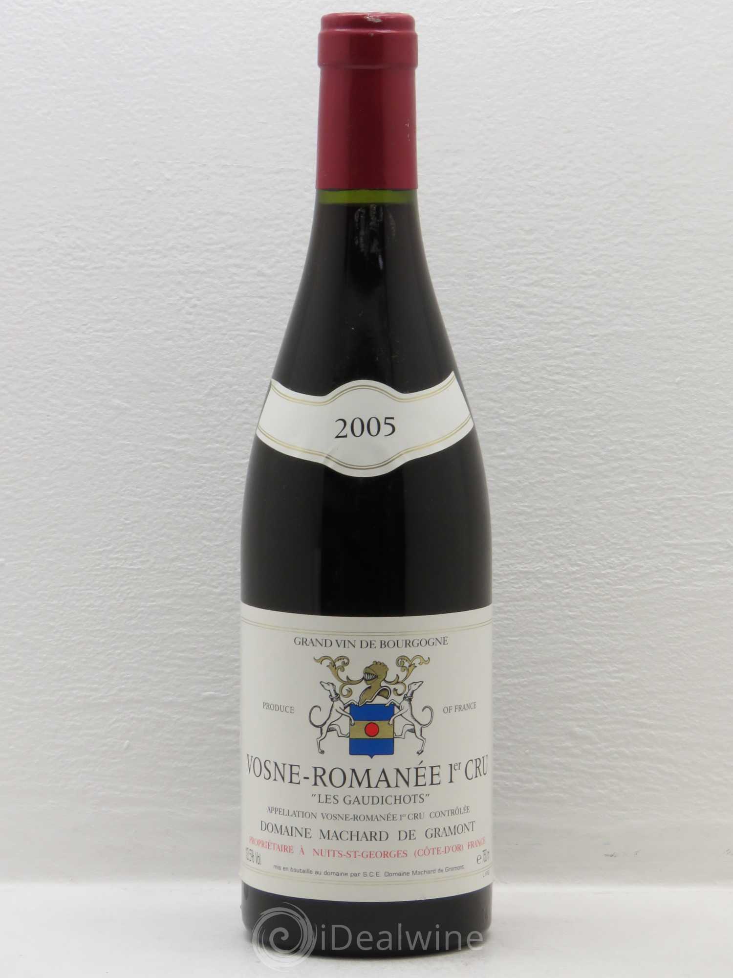 Vosne-Romanée 1er Cru Domaine Machard De Gramont Les Gaudichots 2005 - Posten von 1 Flasche - 0