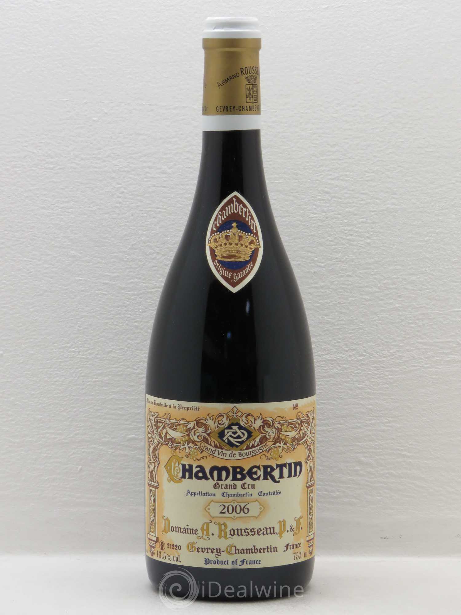 Chambertin Grand Cru Armand Rousseau (Domaine) 2006 - Lot de 1 bouteille - 0