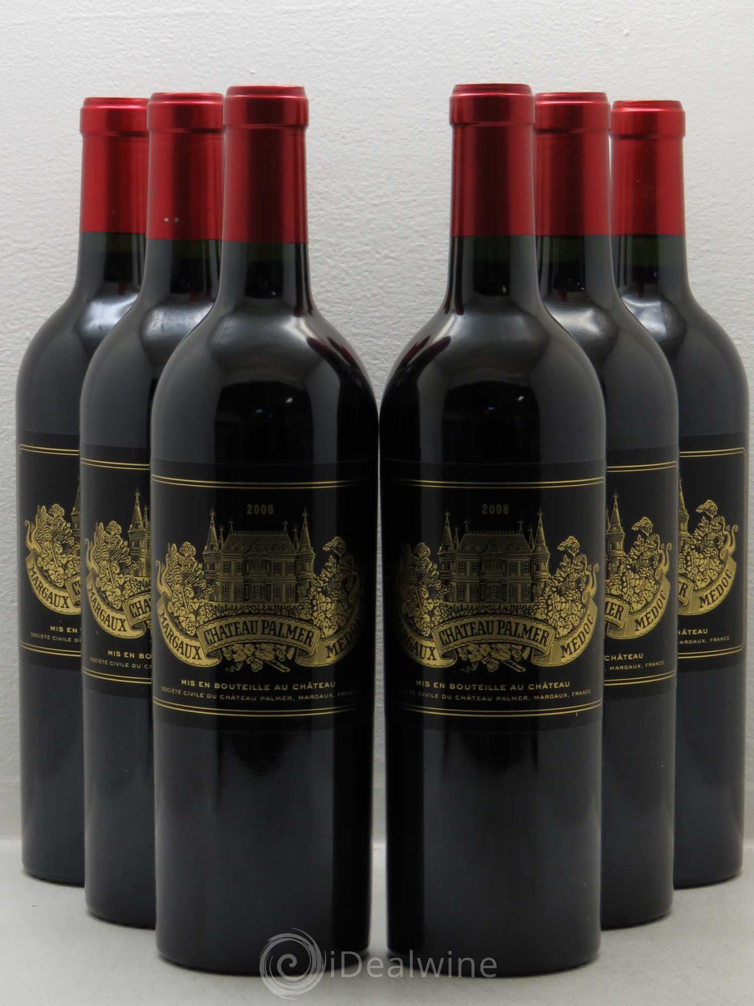 Château Palmer 3ème Grand Cru Classé 2008 - Lot de 6 bouteilles - 0