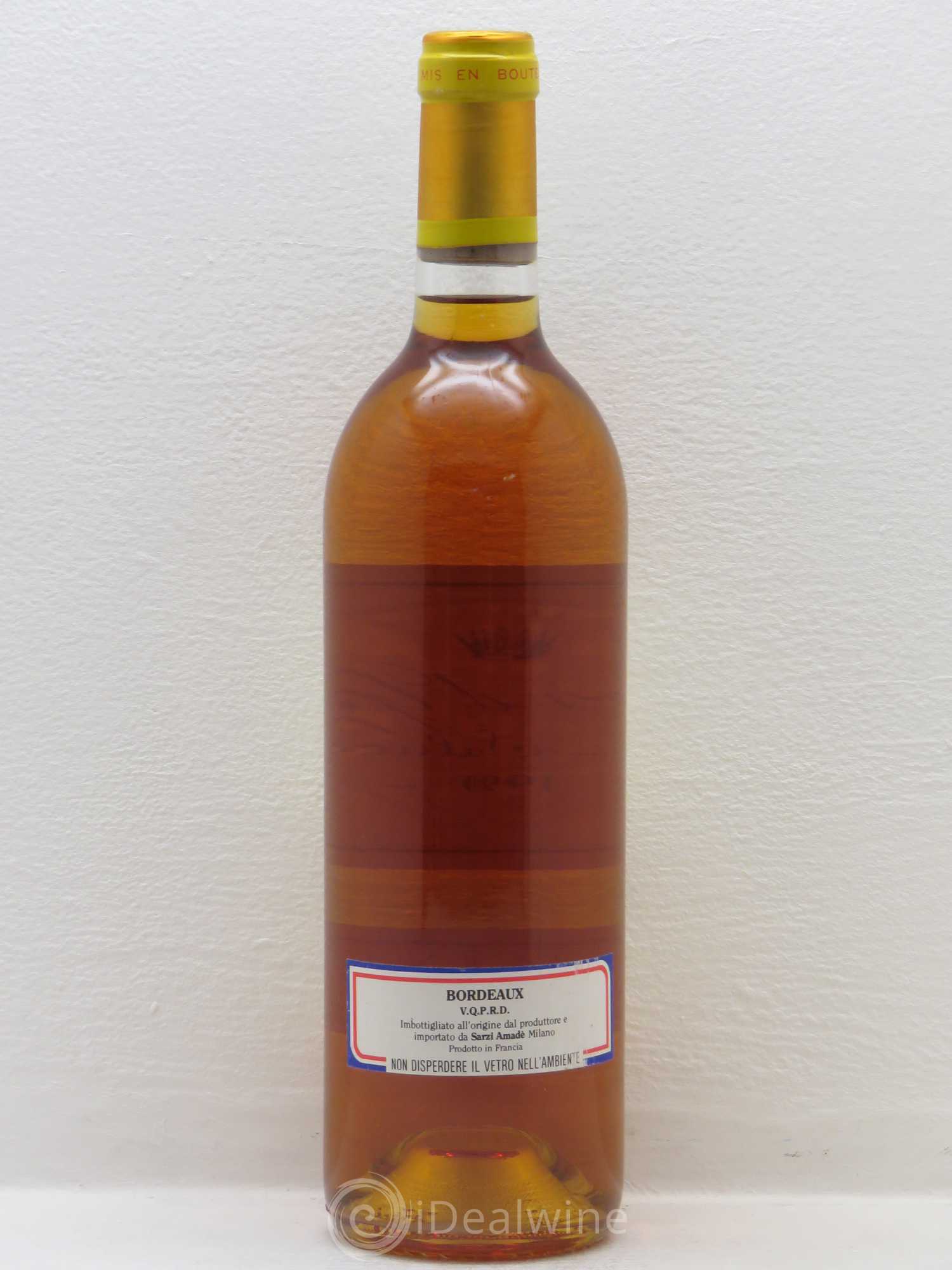 Château d' Yquem 1er Cru Classé Supérieur 1990 - Lotto di 1 bottiglia - 1