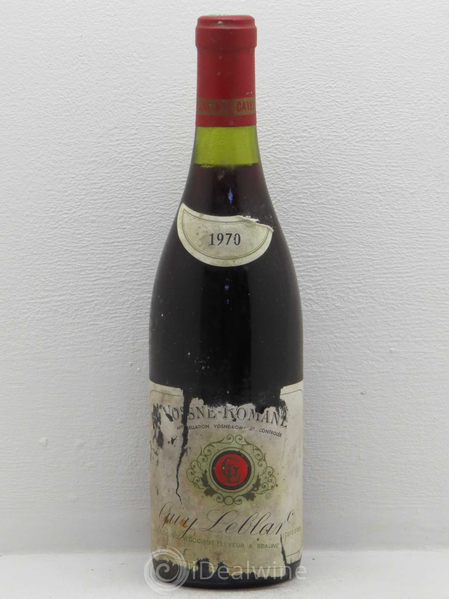 Vosne-Romanée G. Leblanc 1970 - Lot de 1 bouteille - 0