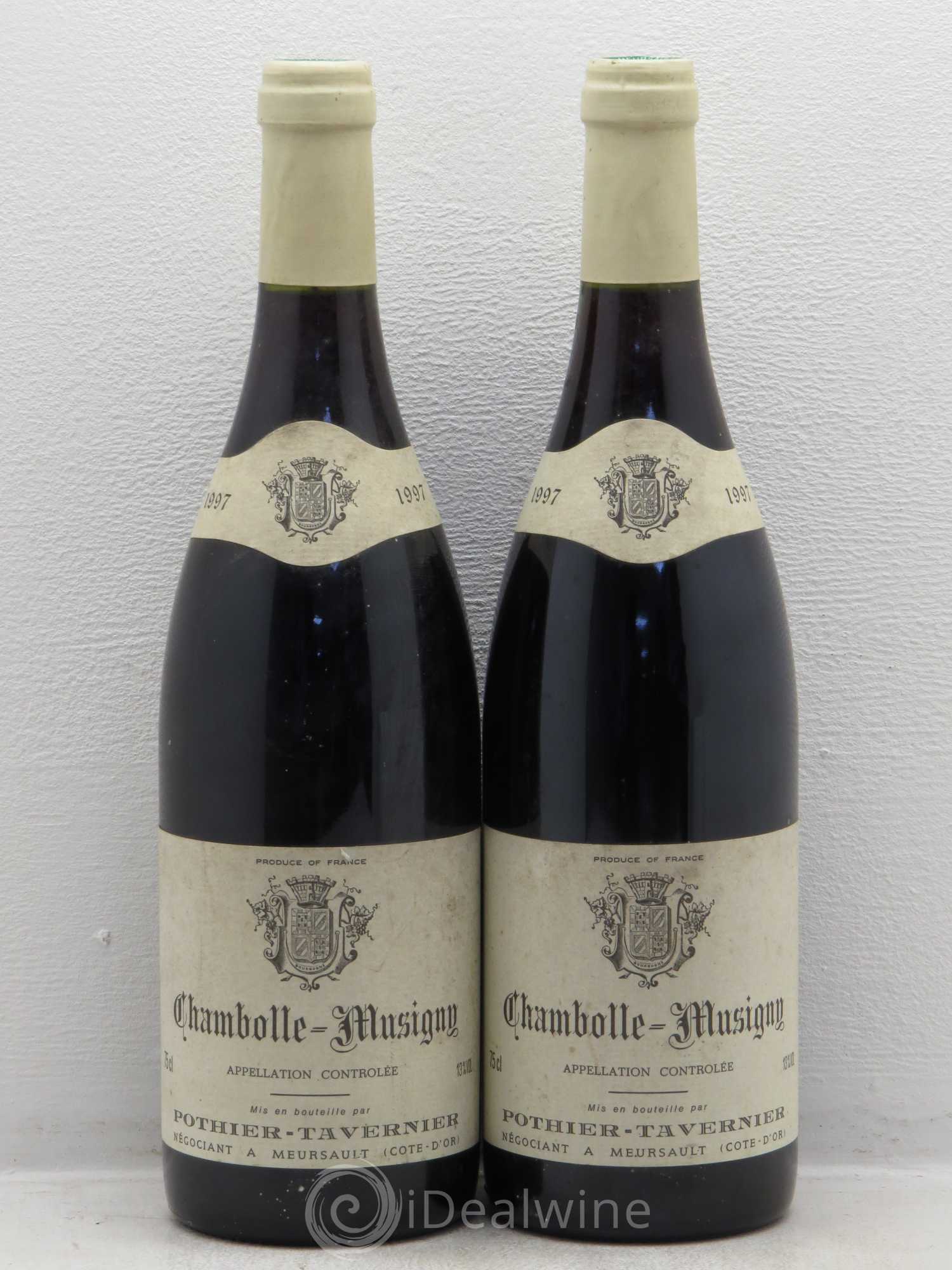 Chambolle-Musigny Pothier-Tavernier 1997 - Lot de 2 bouteilles - 0