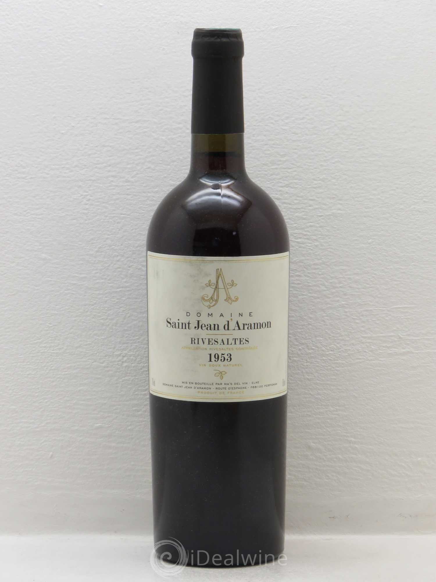 Rivesaltes Saint Jean d'Aramon (Domaine) (sans prix de réserve) 1953 - Lot de 1 bouteille - 0