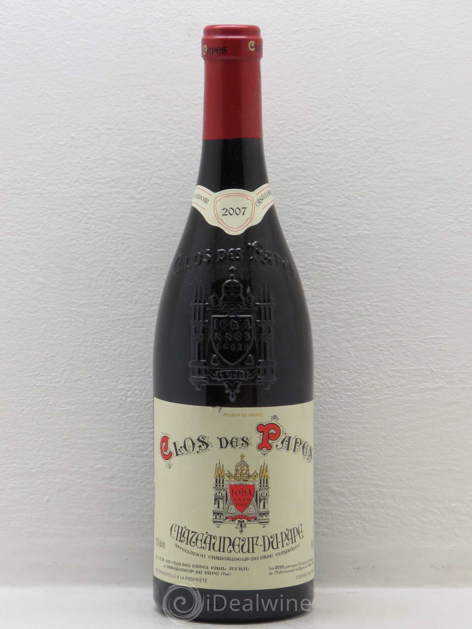 Châteauneuf-du-Pape Clos des Papes - Paul Avril (sans prix de réserve) 2007 - Lot de 1 bouteille - 0