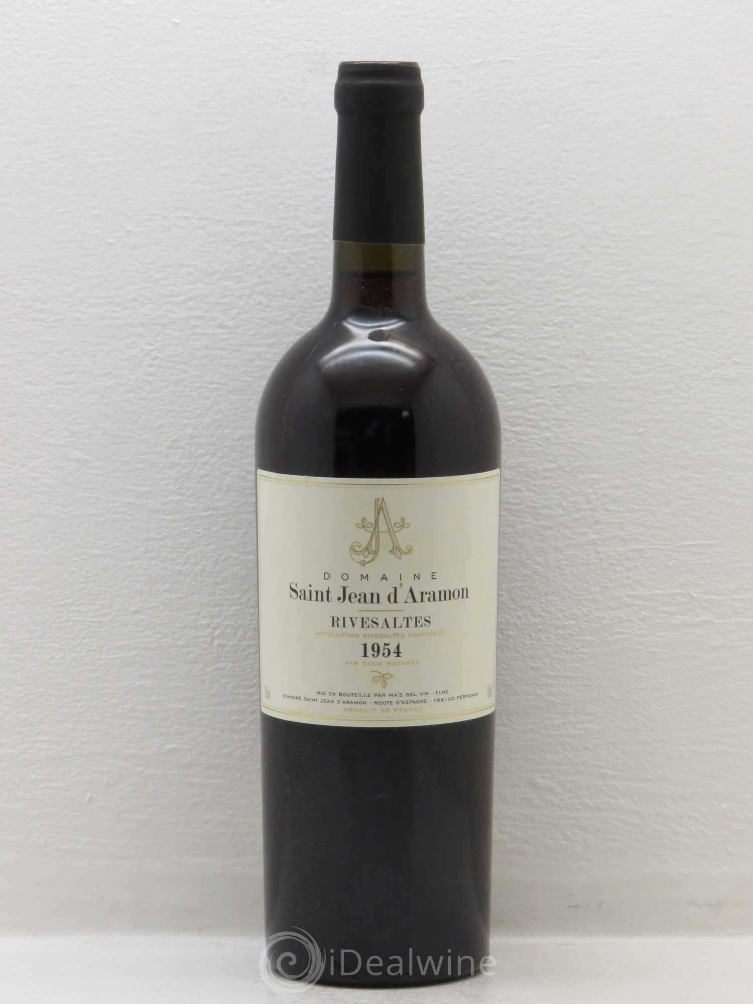 Rivesaltes Saint Jean d'Aramon (Domaine) (senza prezzo di riserva) 1954 - Lotto di 1 bottiglia - 0