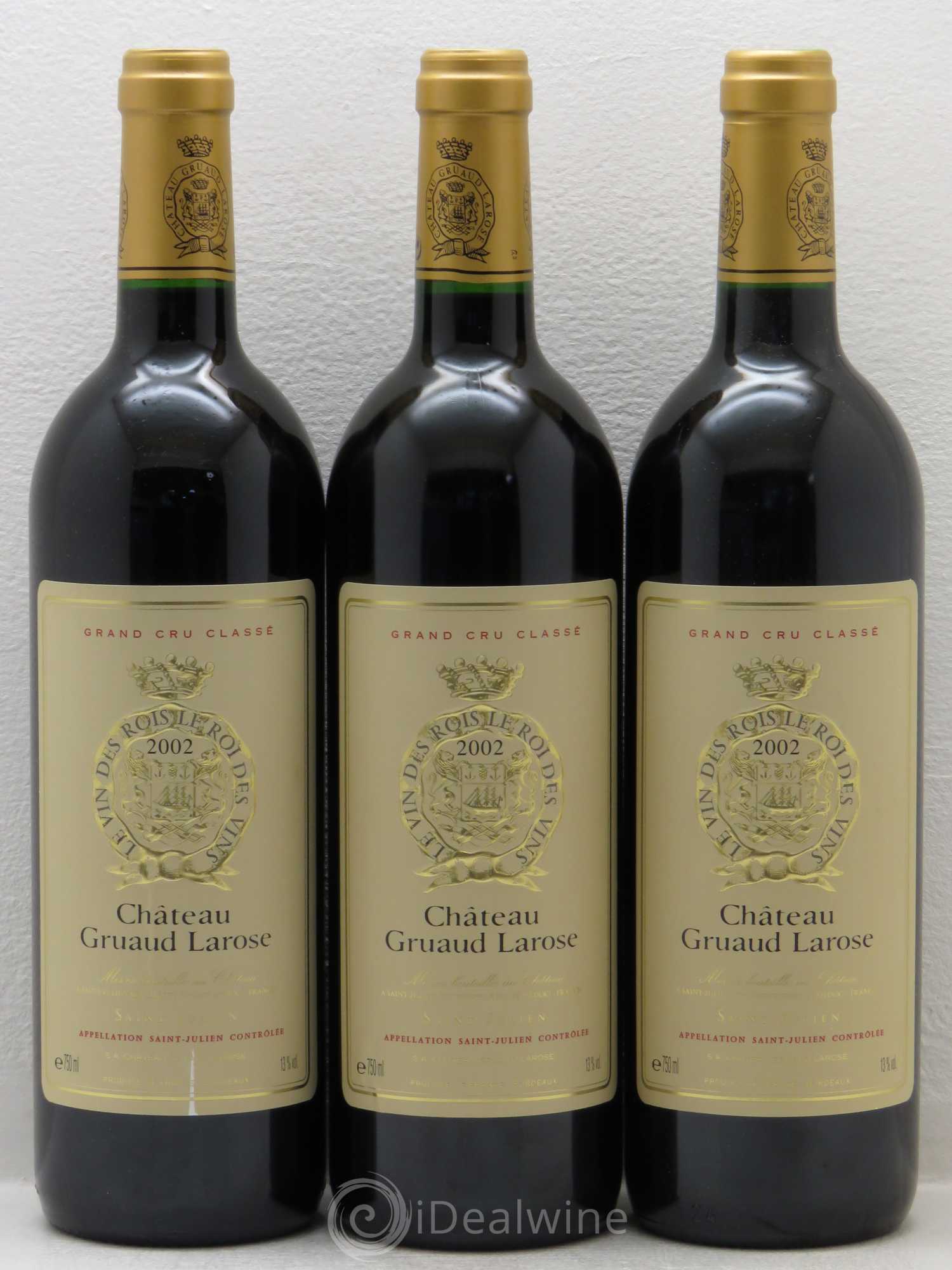 Château Gruaud Larose 2ème Grand Cru Classé (senza prezzo di riserva) 2002 - Lotto di 3 bottiglie - 0