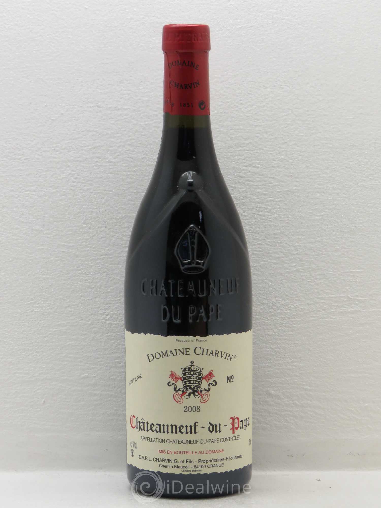Châteauneuf-du-Pape Charvin (Domaine) (sans prix de réserve) 2008 - Lot de 1 bouteille - 0