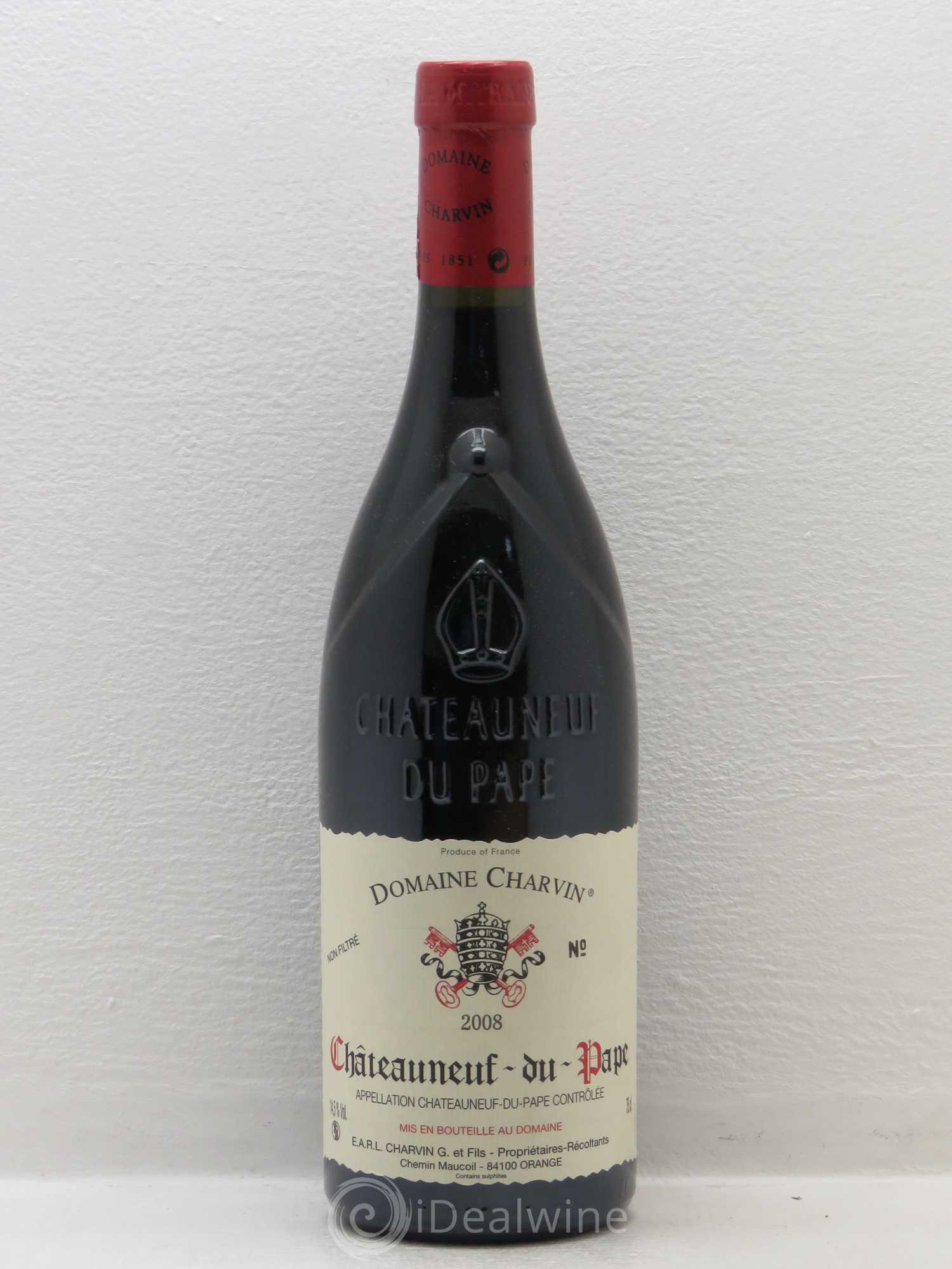 Châteauneuf-du-Pape Charvin (Domaine) (sans prix de réserve) 2008 - Lot de 1 bouteille - 0