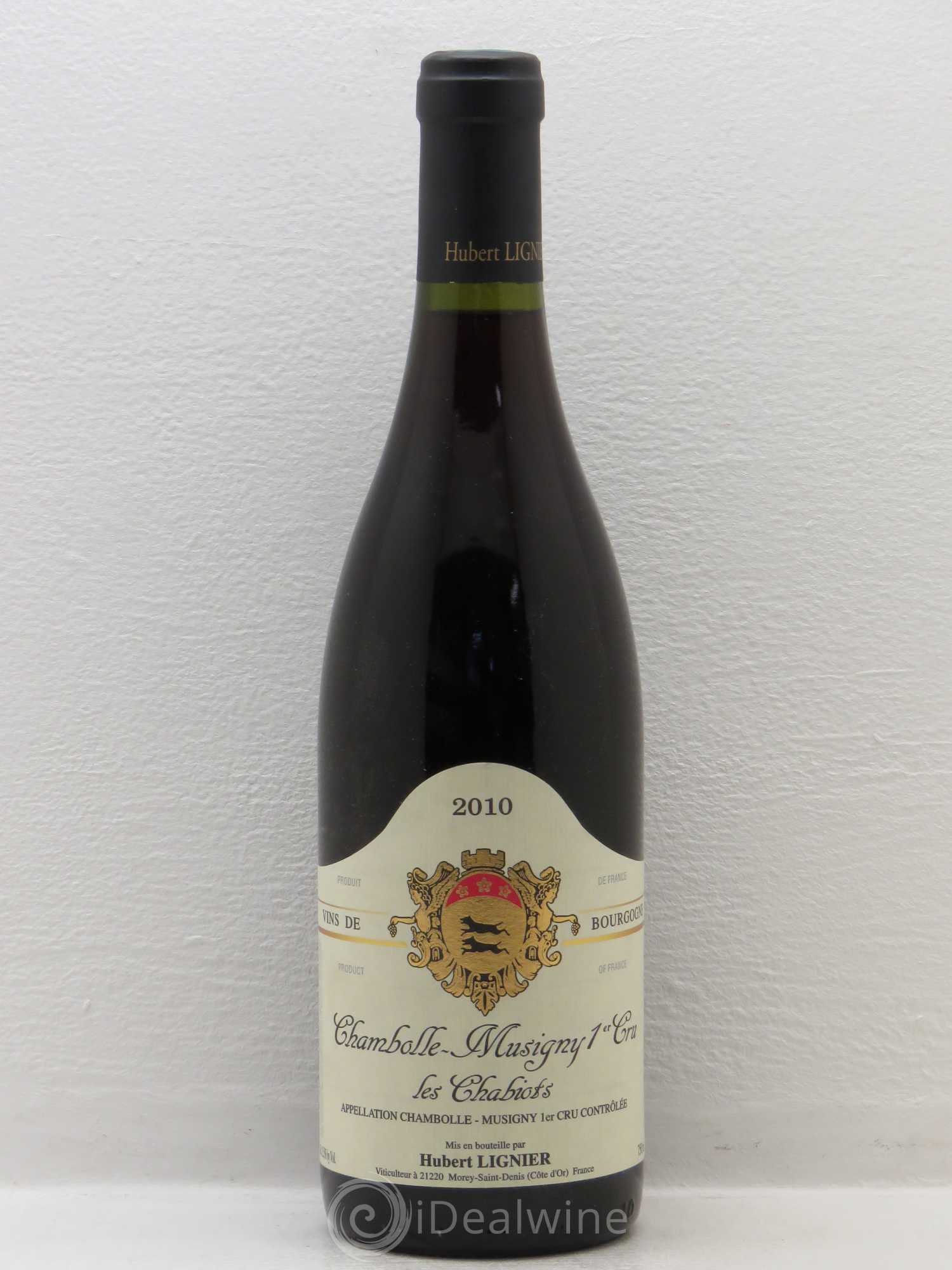 Chambolle-Musigny 1er Cru Les Chabiots Domaine Hubert Lignier (sans prix de réserve) 2010 - Posten von 1 Flasche - 0