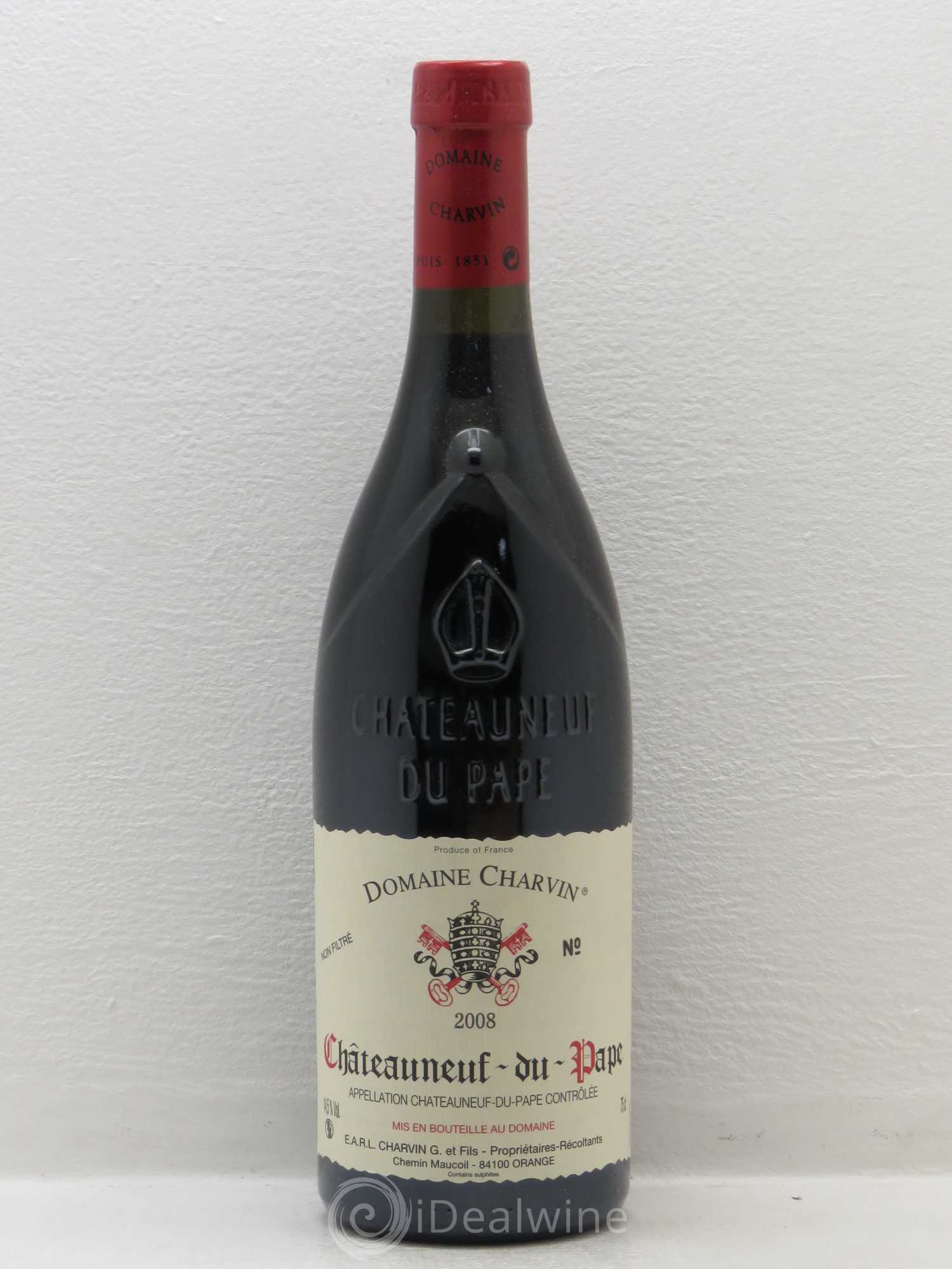 Châteauneuf-du-Pape Charvin (Domaine) (sans prix de réserve) 2008 - Lot de 1 bouteille - 0