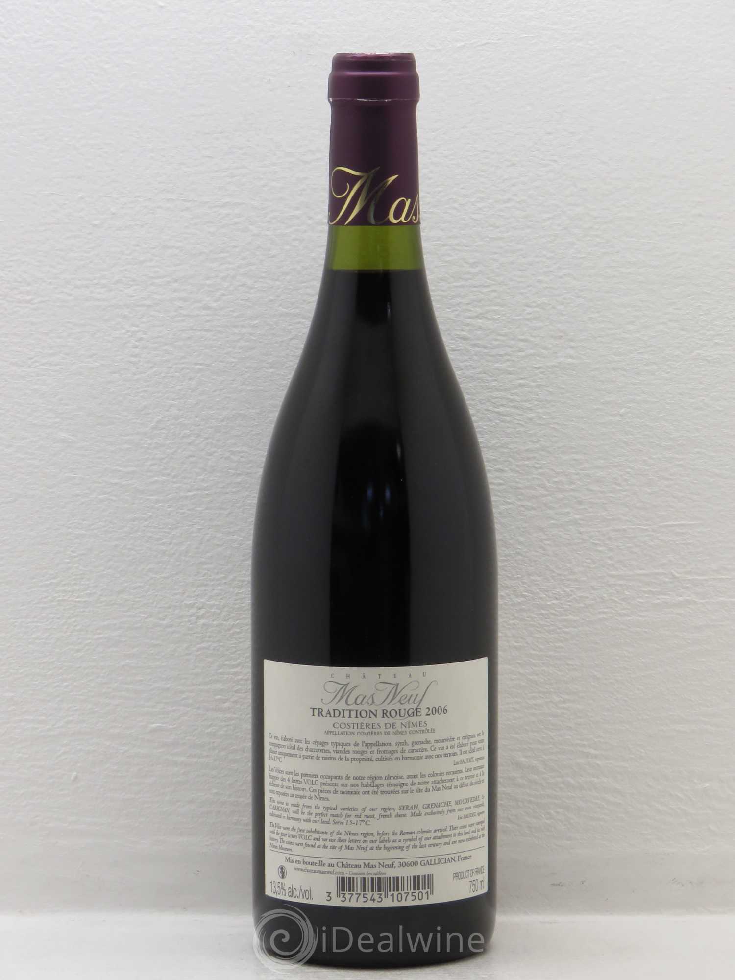 Costières de Nîmes Château Mas Neuf (sans prix de réserve) 2006 - Posten von 1 Flasche - 1
