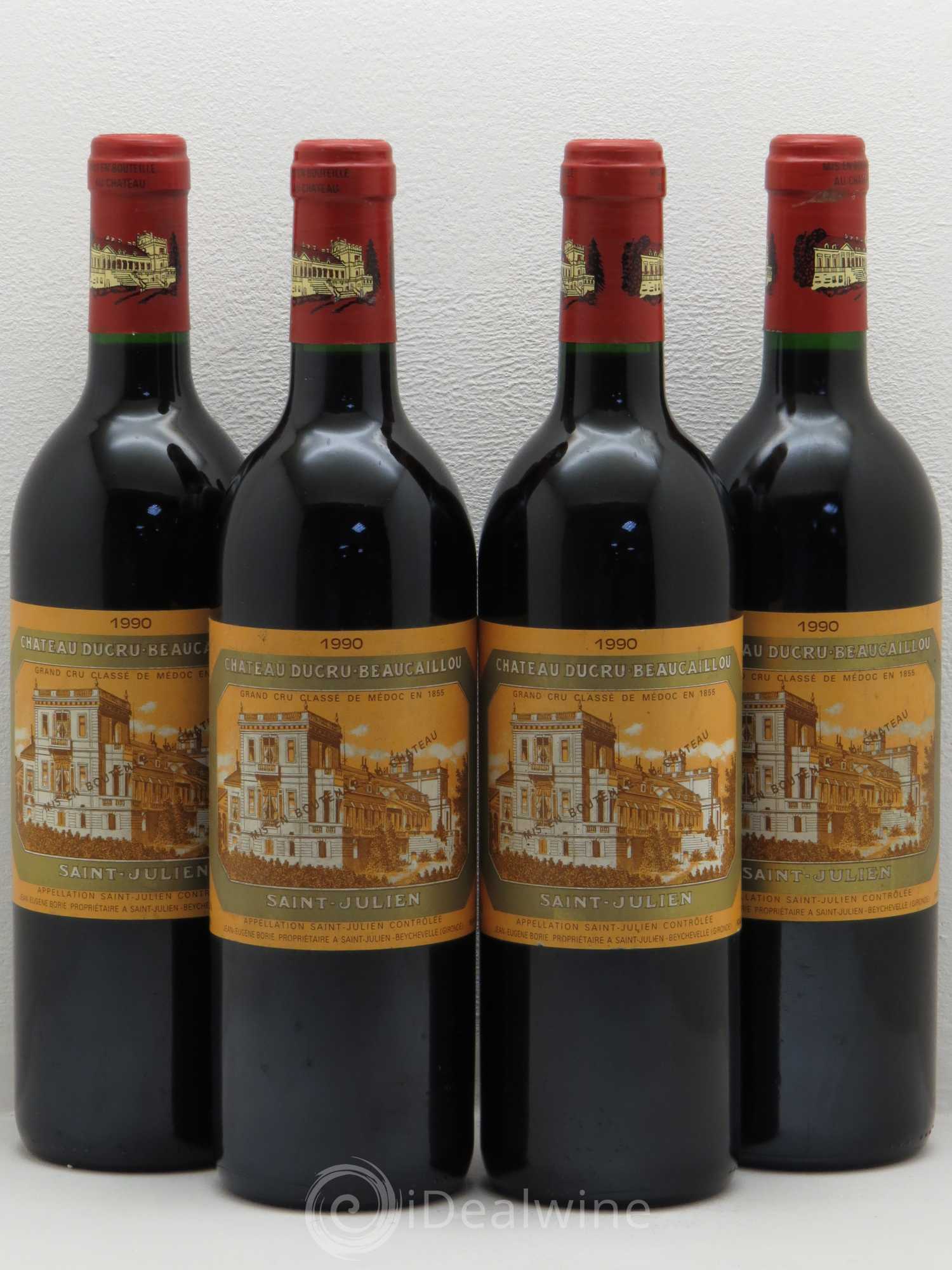 Château Ducru Beaucaillou 2ème Grand Cru Classé 1990 - Lot de 4 bouteilles - 0