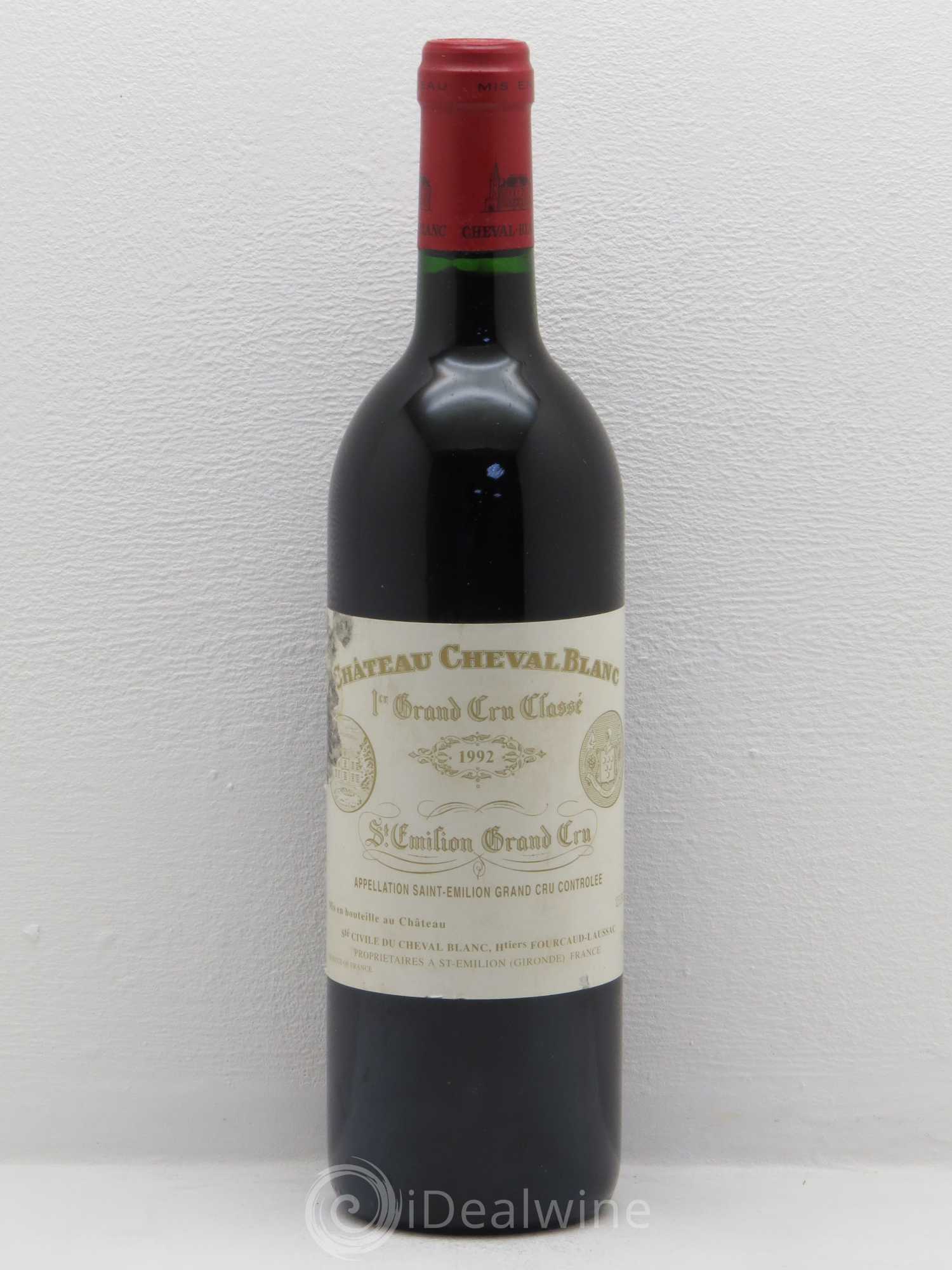 Château Cheval Blanc 1er Grand Cru Classé A 1992 - Lot de 1 bouteille - 0