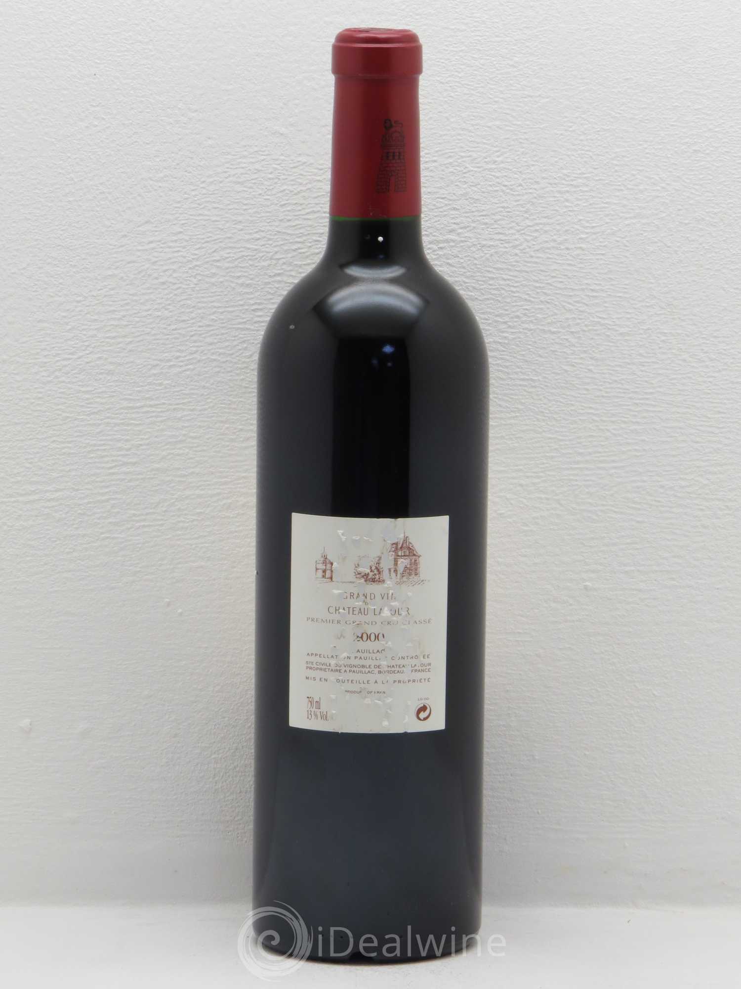 Château Latour 1er Grand Cru Classé 2000 - Lot de 1 bouteille - 1