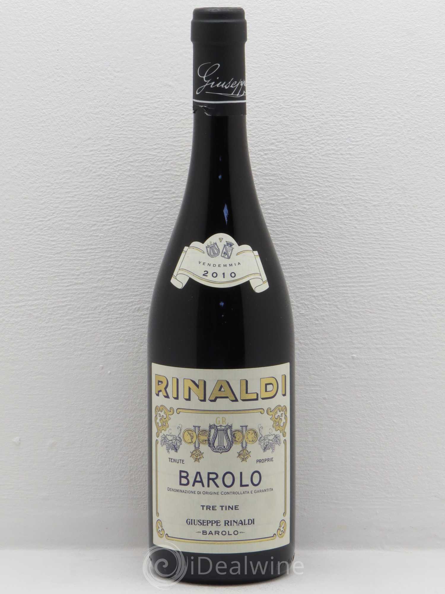 Barolo Tre Tine Giuseppe Rinaldi 2010 - Posten von 1 Flasche - 0
