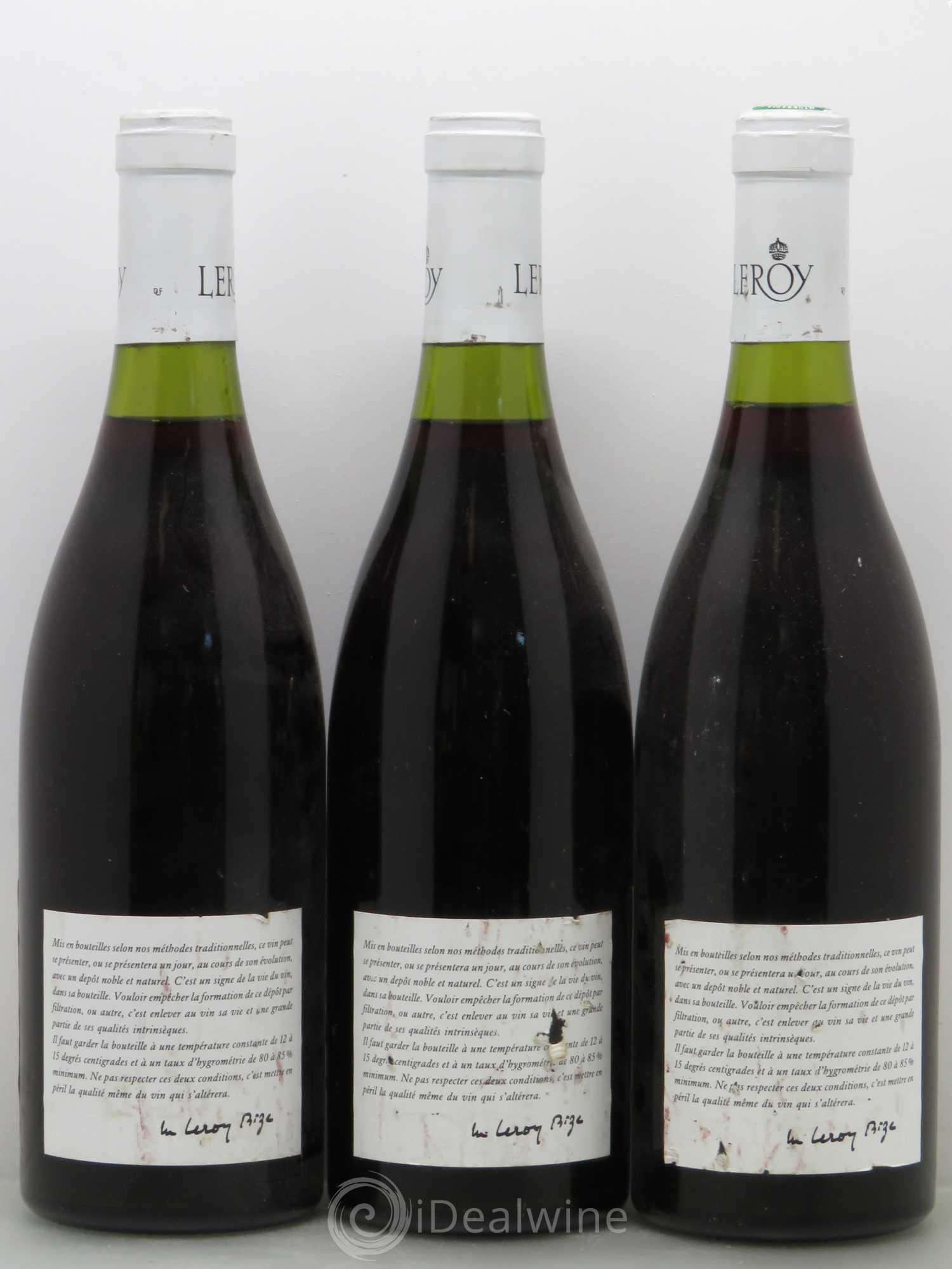 Aloxe-Corton Domaine Leroy 1987 - Lot de 3 bouteilles - 1