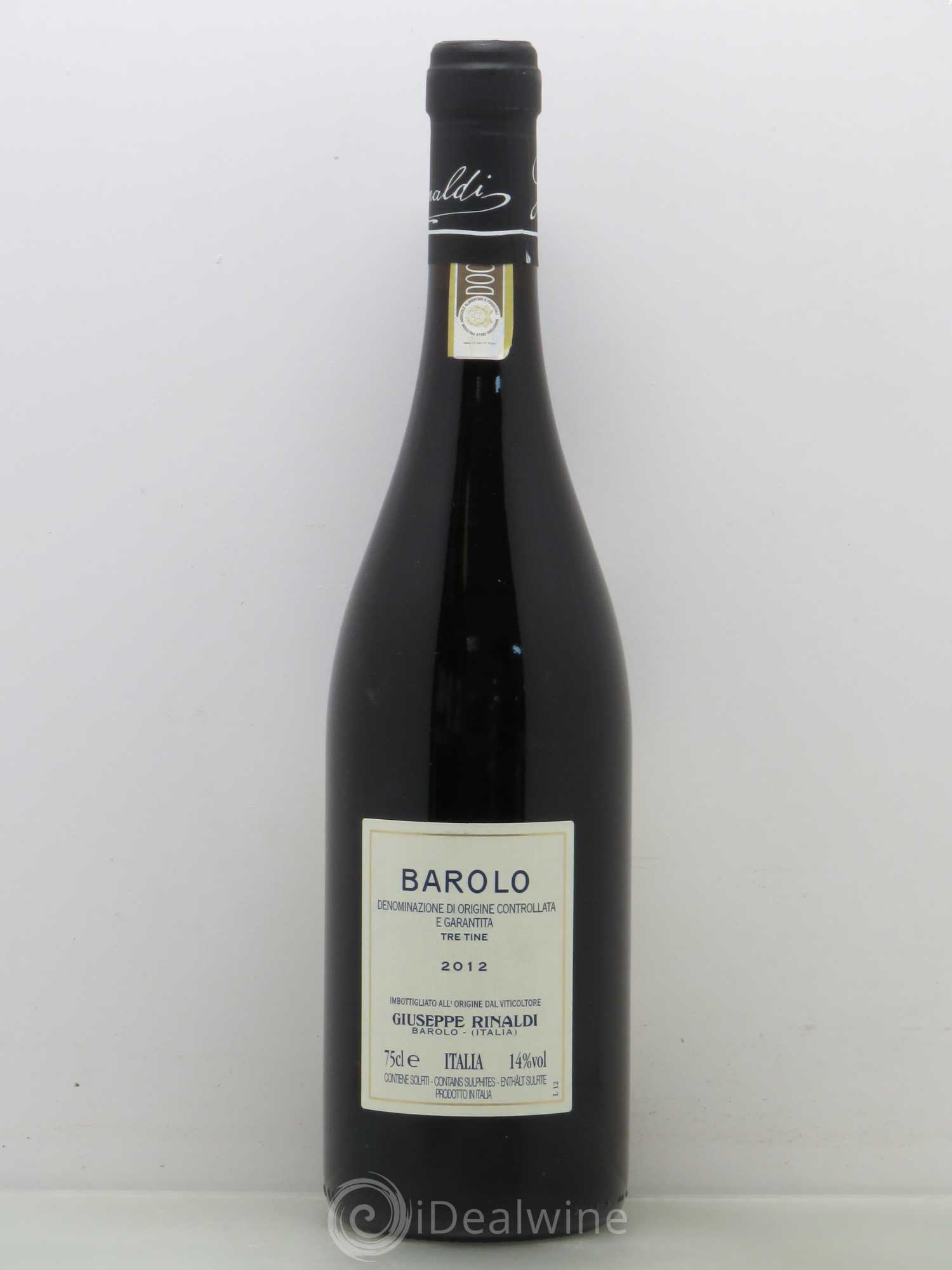 Barolo Rinaldi Tre Tine 2012 - Posten von 1 Flasche - 1