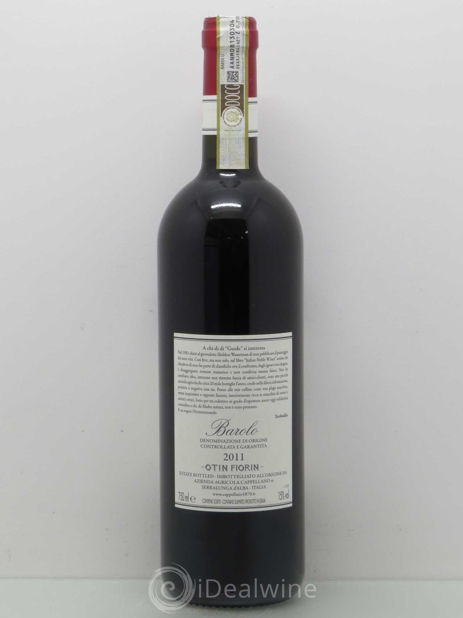 Barolo Otin Fiorin Cappellano Pie Franco 2011 - Posten von 1 Flasche - 1