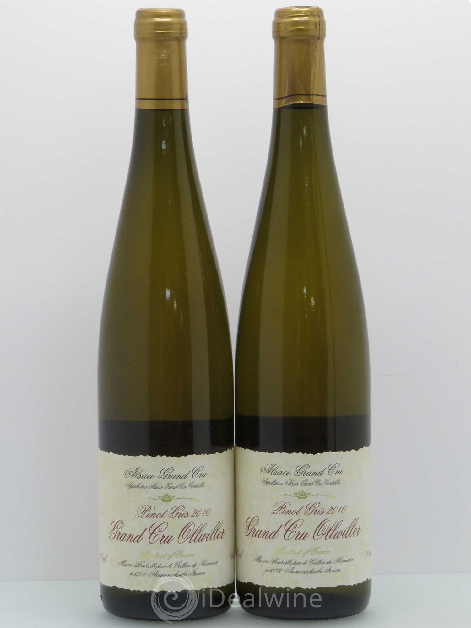Pinot Gris Alsace Grand Cru Pinot Gris Grand Cru Olliviller - Cellier du Romarin 2010 - Posten von 2 Flaschen - 0