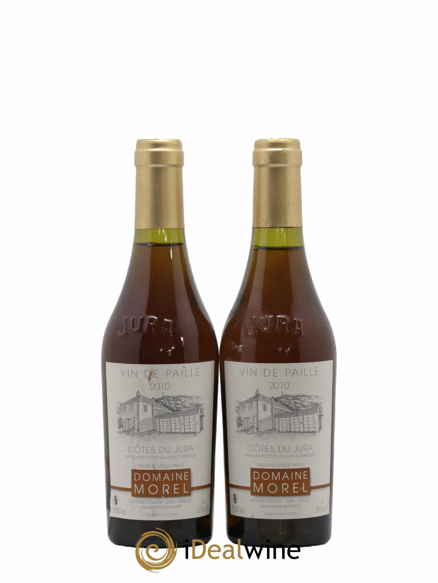 Côtes du Jura Vin de Paille Domaine Morel 2010 - Posten von 2 Demi-Flaschen - 0