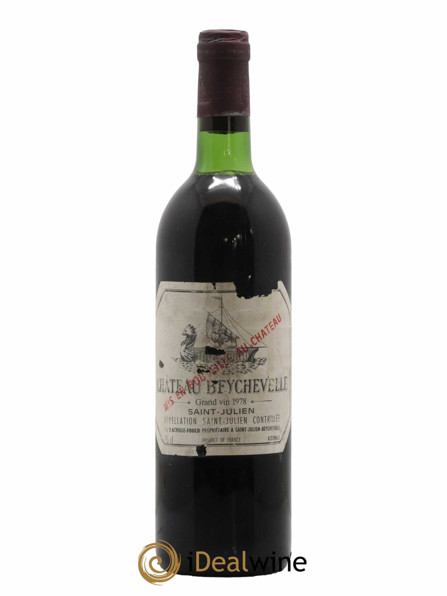 Château Beychevelle 4ème Grand Cru Classé 1978 - Lot de 1 bouteille - 0