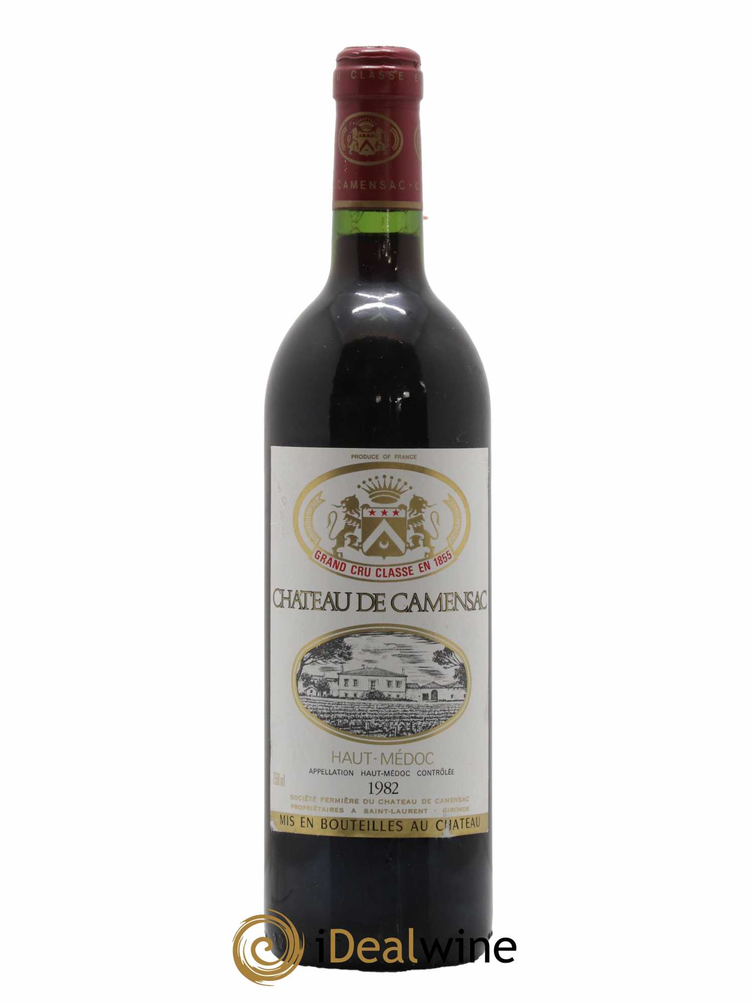 Château Camensac 5ème Grand Cru Classé 1982 - Lot de 1 bouteille - 0